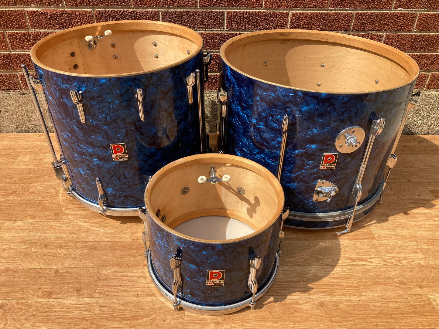 1960s Premier Drum Set Blue Pearl 20/12/16