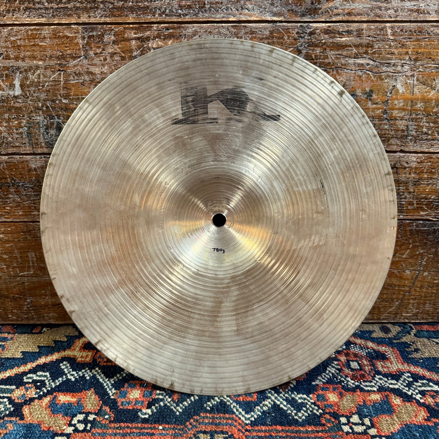 Rare 13" Canadian K Zildjian 1970s Light Hi-Hat Cymbal Pair 774g/780g Canada *Video Demo*