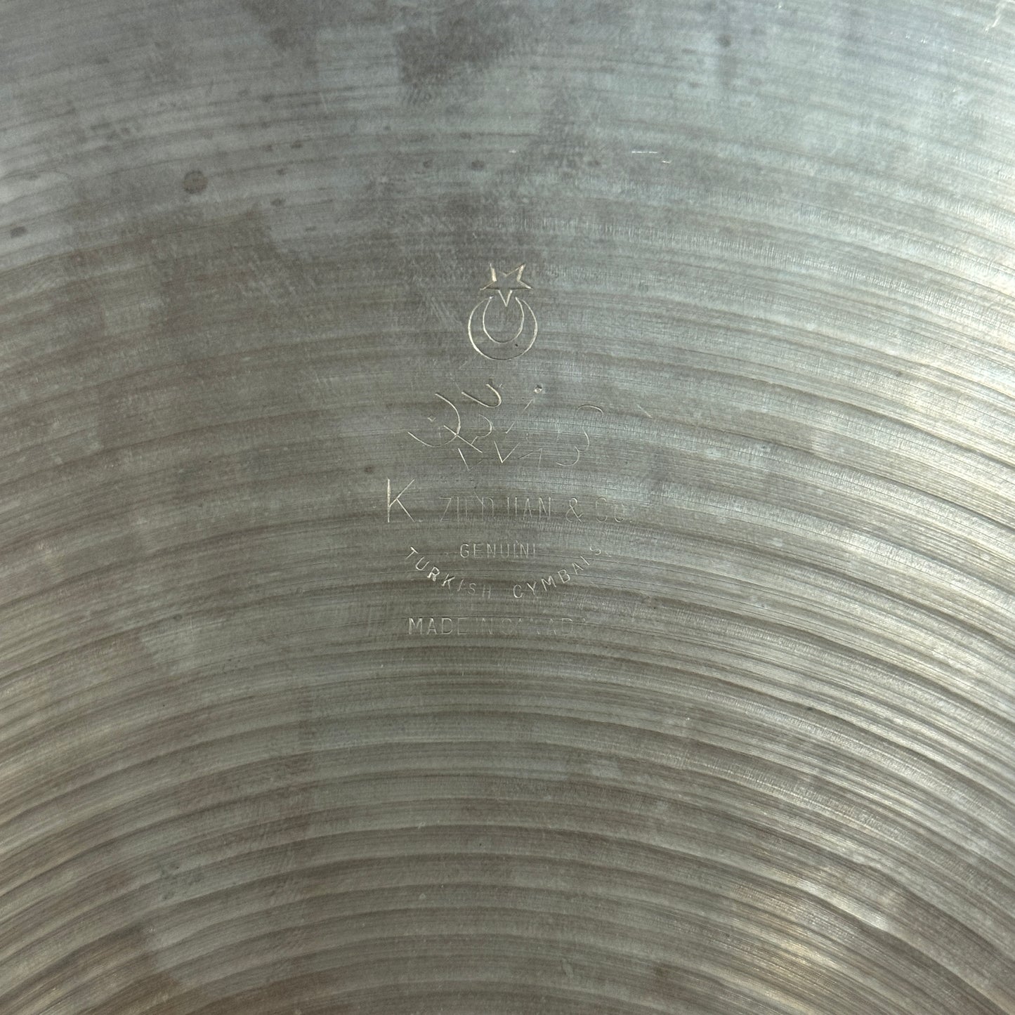 Rare 13" Canadian K Zildjian 1970s Light Hi-Hat Cymbal Pair 774g/780g Canada *Video Demo*