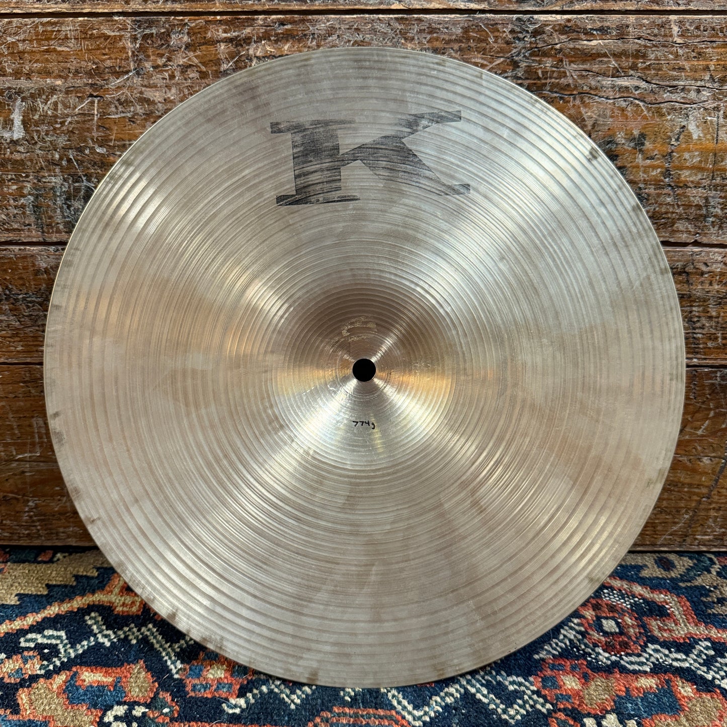 Rare 13" Canadian K Zildjian 1970s Light Hi-Hat Cymbal Pair 774g/780g Canada *Video Demo*