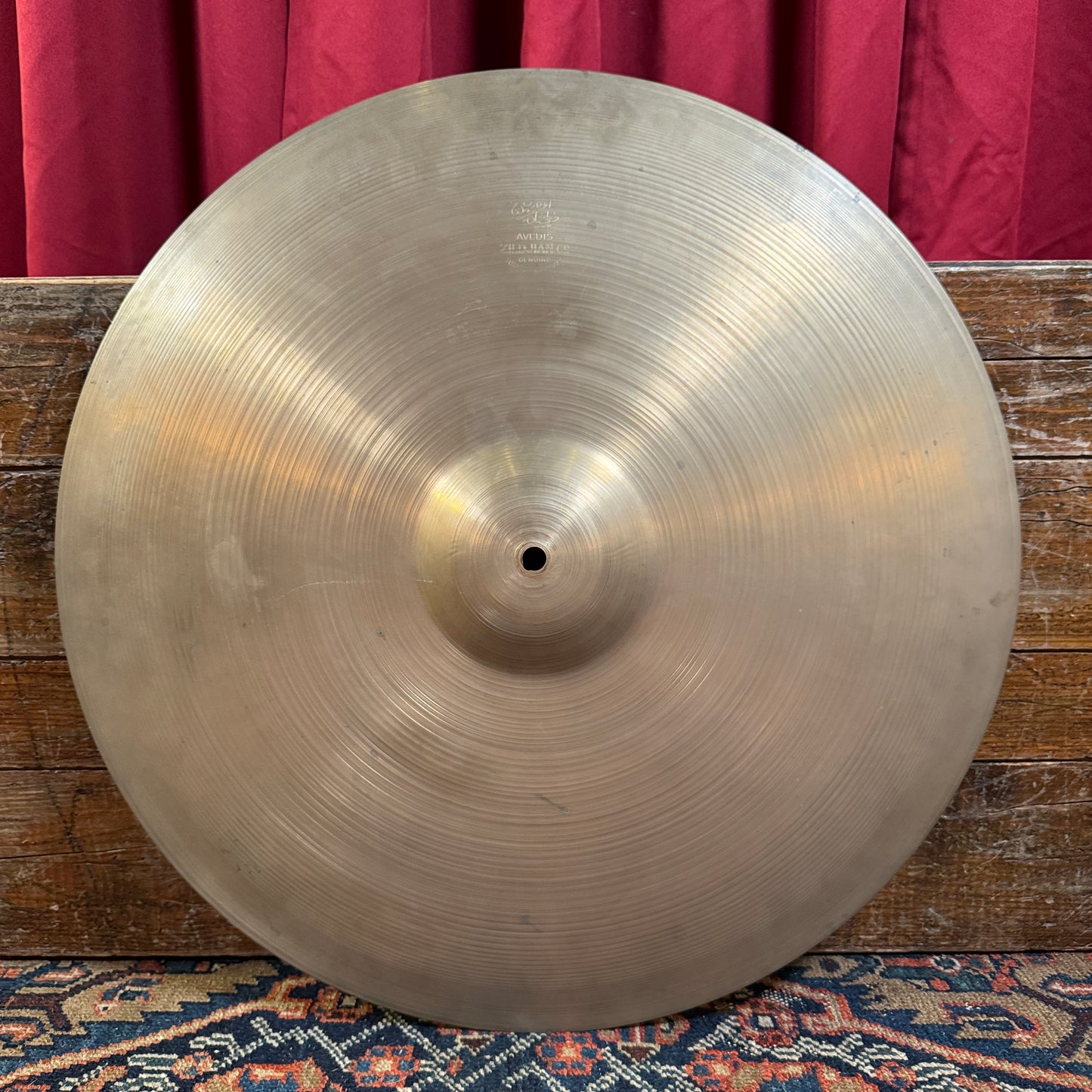 22" Zildjian A 1950s Large Block Stamp Ride Cymbal 2150g *Video Demo*