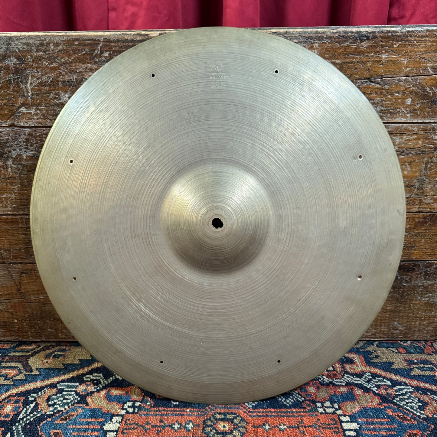 18" Zildjian A 1950s Crash Ride Cymbal w/ Rivet Holes 1870g *Video Demo*