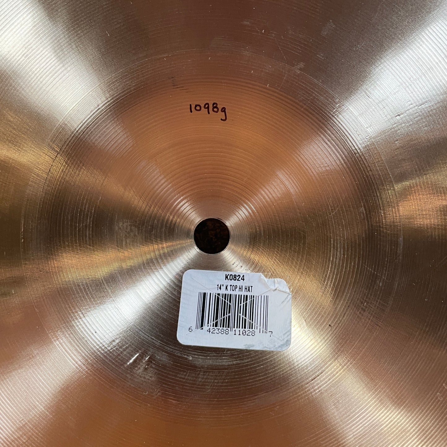 14" Zildjian K Hi-Hat Cymbal Pair 1098g/1380g K0823 *Video Demo*