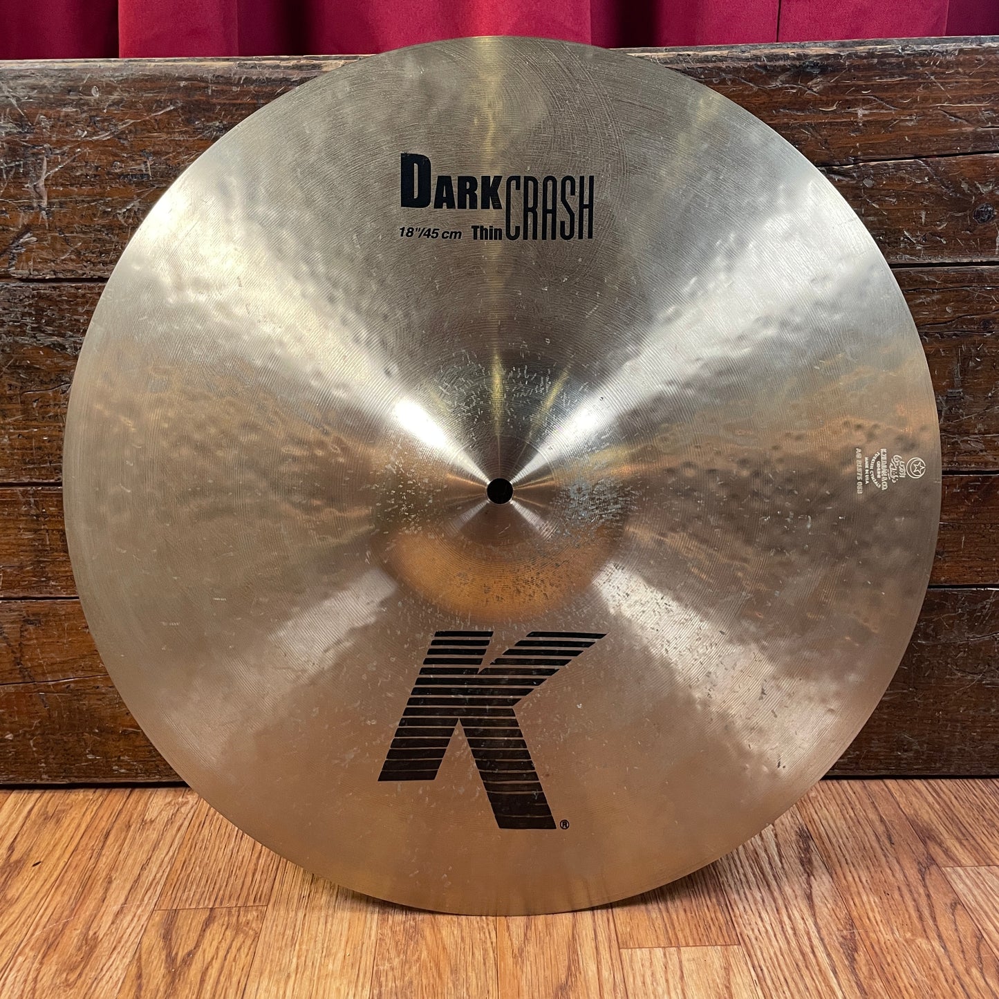 18" Zildjian K Dark Thin Cymbal Crash 1278g K0904 *Video Demo*