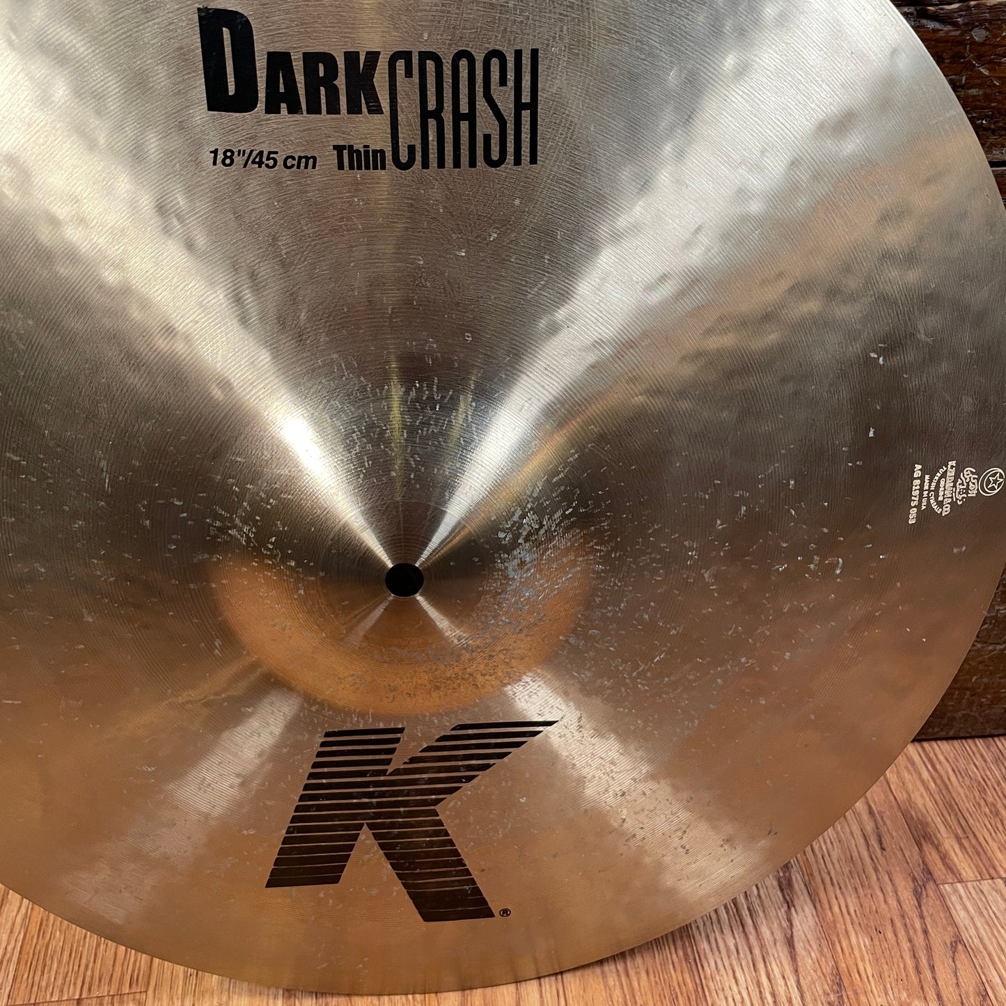 18" Zildjian K Dark Thin Cymbal Crash 1278g K0904 *Video Demo*