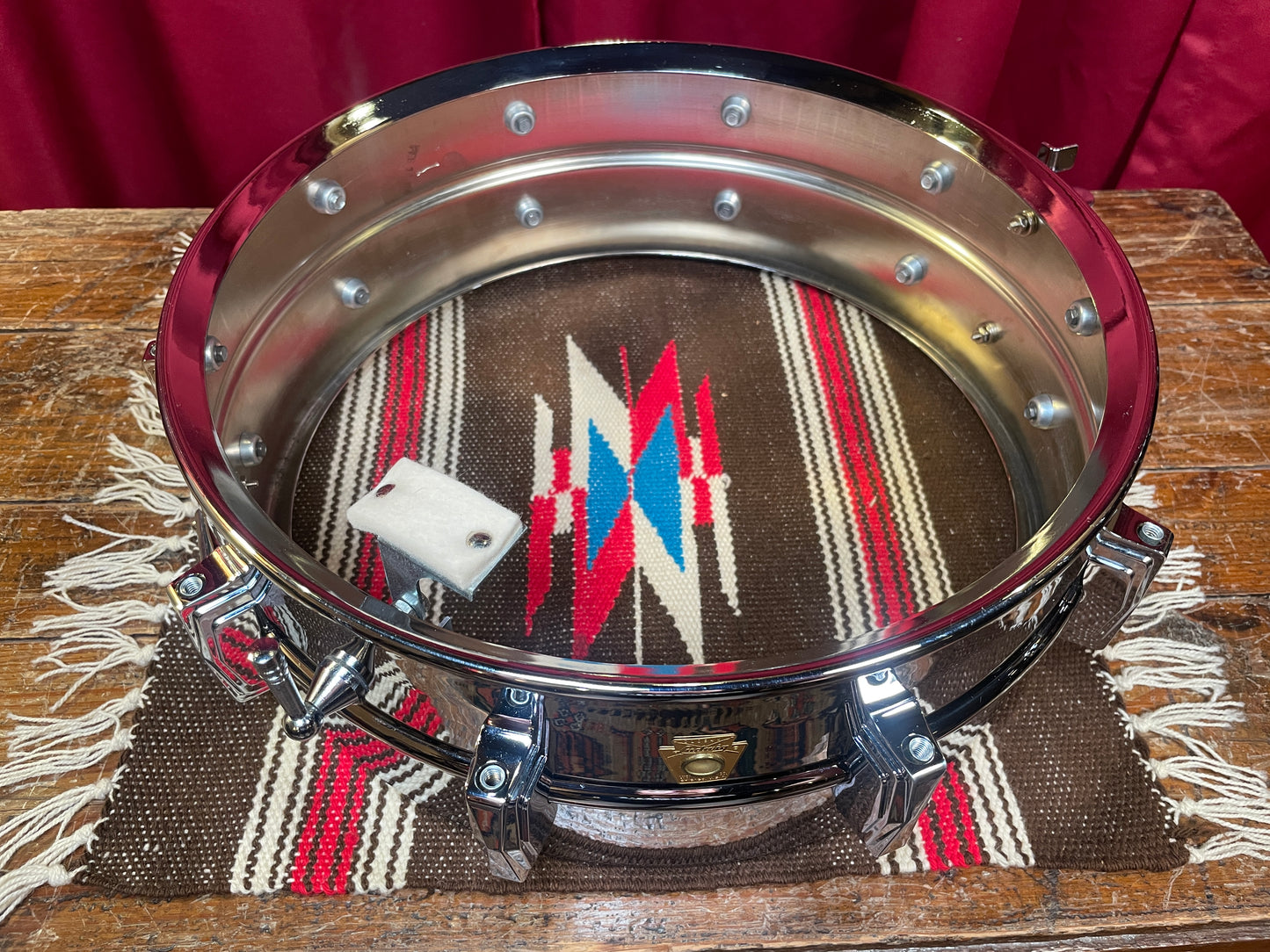 1960s Ludwig 5x14 Supraphonic No. 400 Snare Drum Supra-Phonic *Brass Hoops *