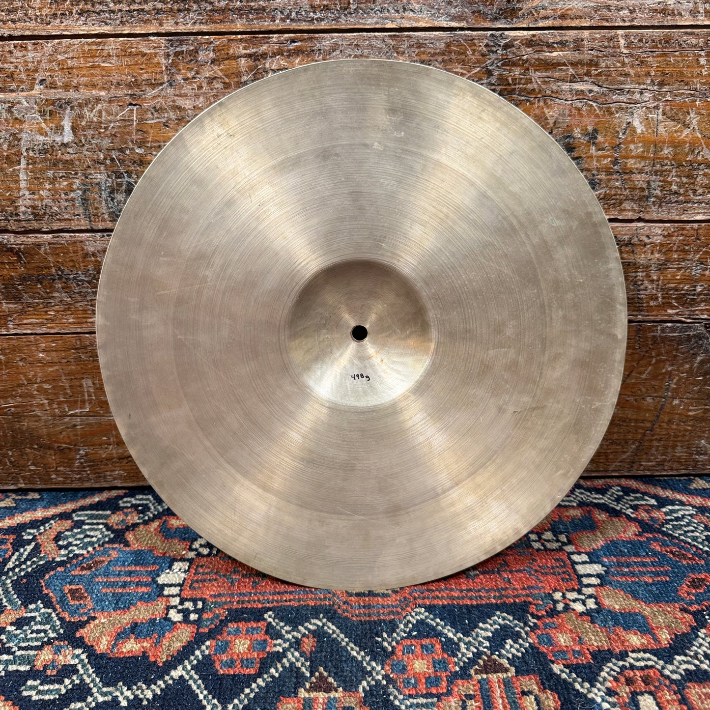 13" K Zildjian Istanbul Old Stamp IIa 1945-49 "G" Gretsch Cymbal 498g *Video Demo*