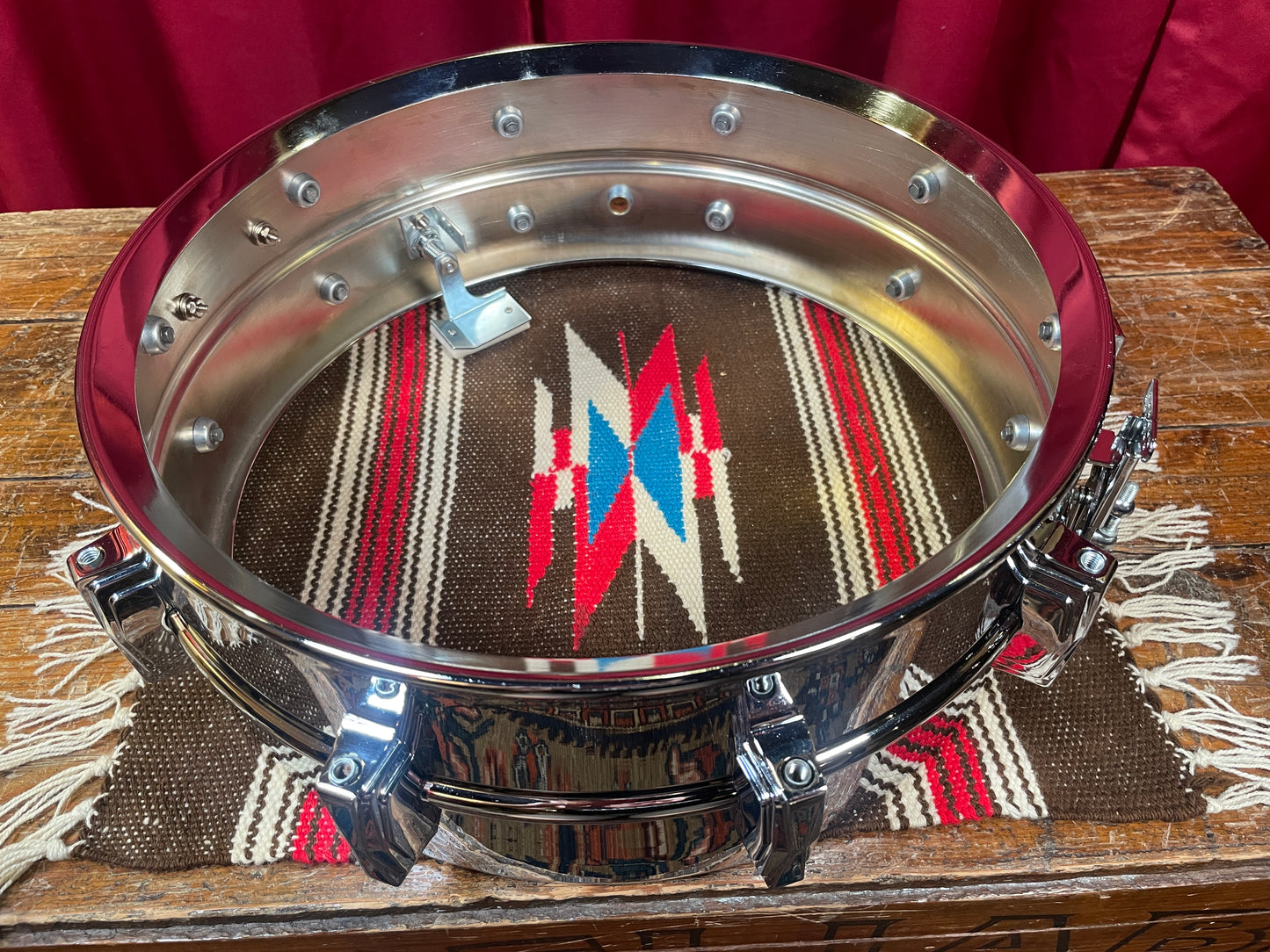1960s Ludwig 5x14 Supraphonic No. 400 Snare Drum Supra-Phonic *Brass Hoops *