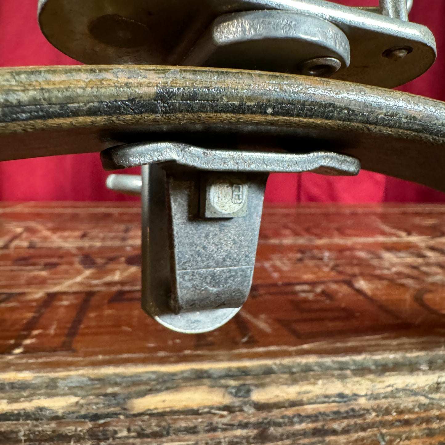 1960s Ludwig Bell Block Holder w/ U-Clamp No. 1323 Script Logo Nickel