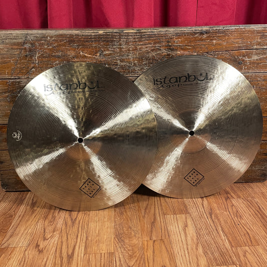 15" Istanbul Agop Traditional Jazz Hi-Hat Cymbal Pair 1008g/1182g *Video Demo*