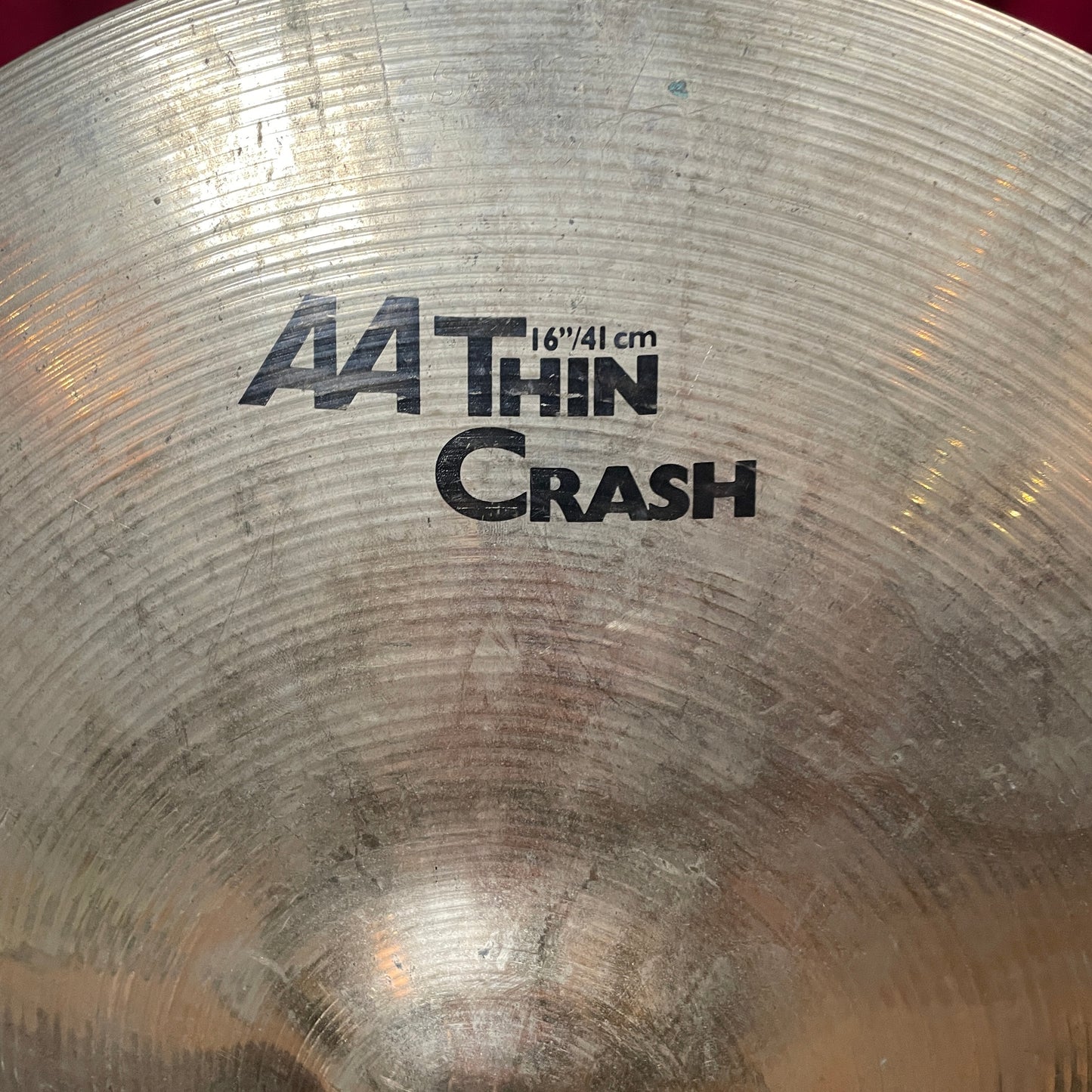 16" Sabian AA Thin Crash Cymbal 944g Brilliant *Video Demo*