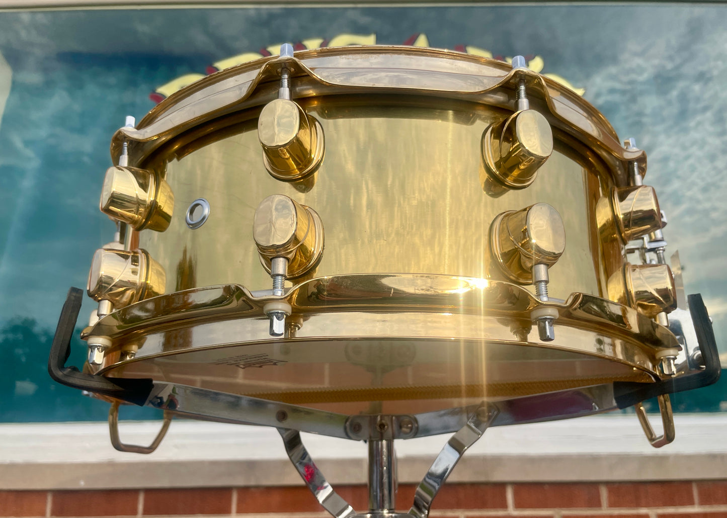 1996 Mapex Carmine Appice 5.5x14 Signature Seamless Brass Snare Drum