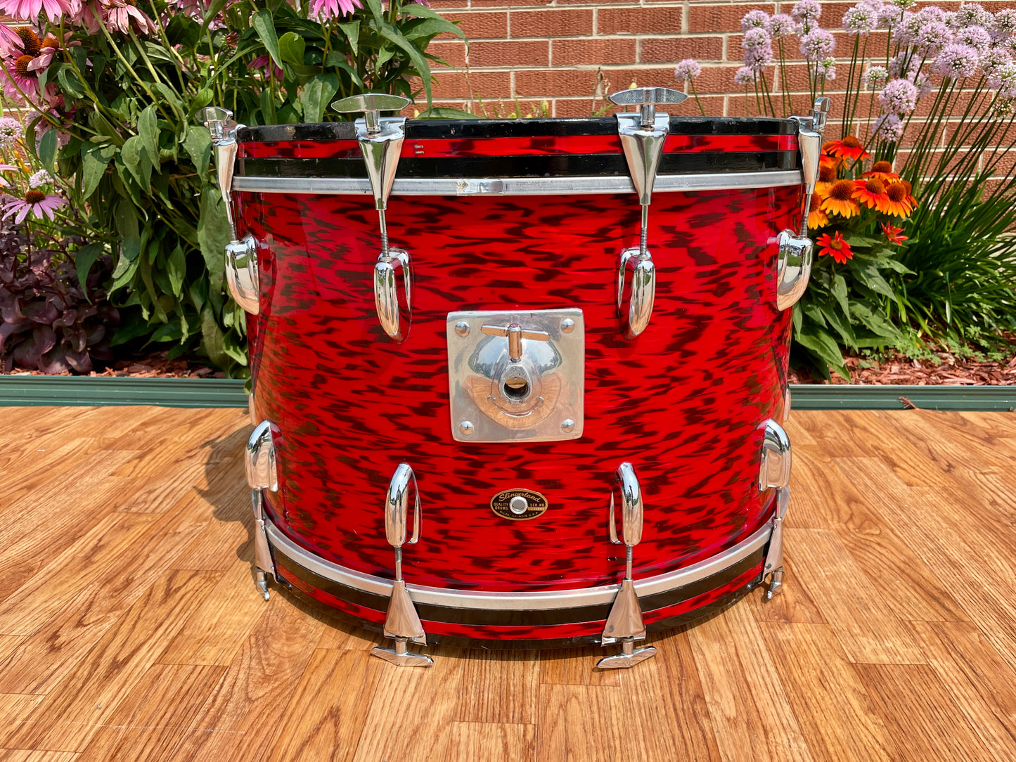 1960s Slingerland Drum Set Red Tiger Modern Solo Outfit 22/12/13/16