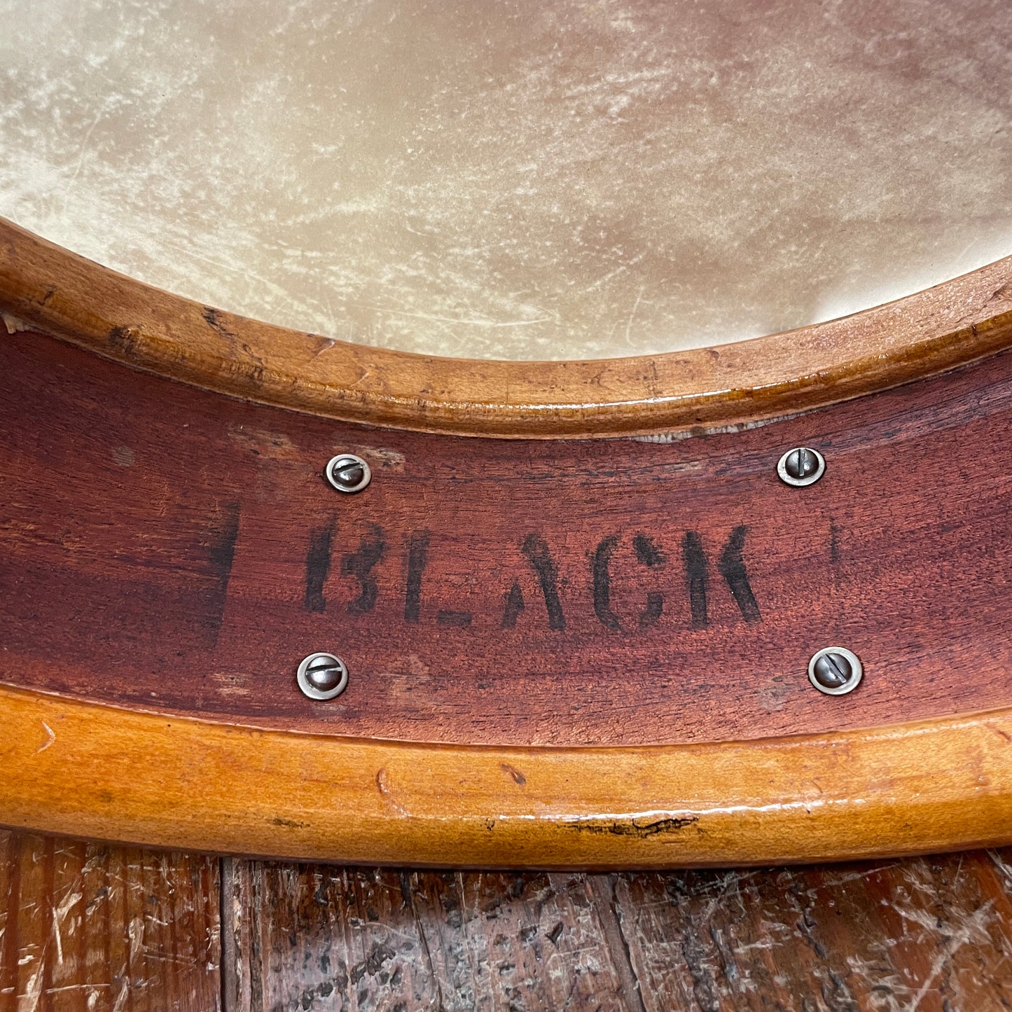 1928 Ludwig & Ludwig 5x14 No. 22 Professional Standard Solid Shell All-Round Model Snare Drum Black Lacquer