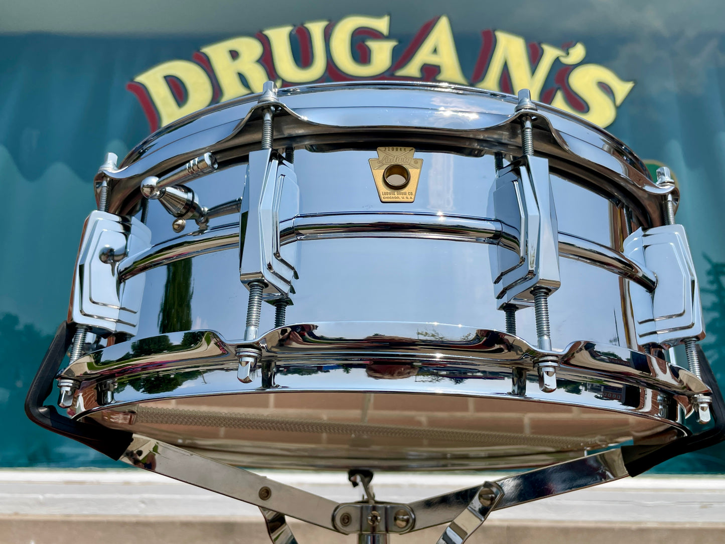 1960s Ludwig 5x14 Supraphonic No. 400 Snare Drum Supra-Phonic *Brass Hoops *