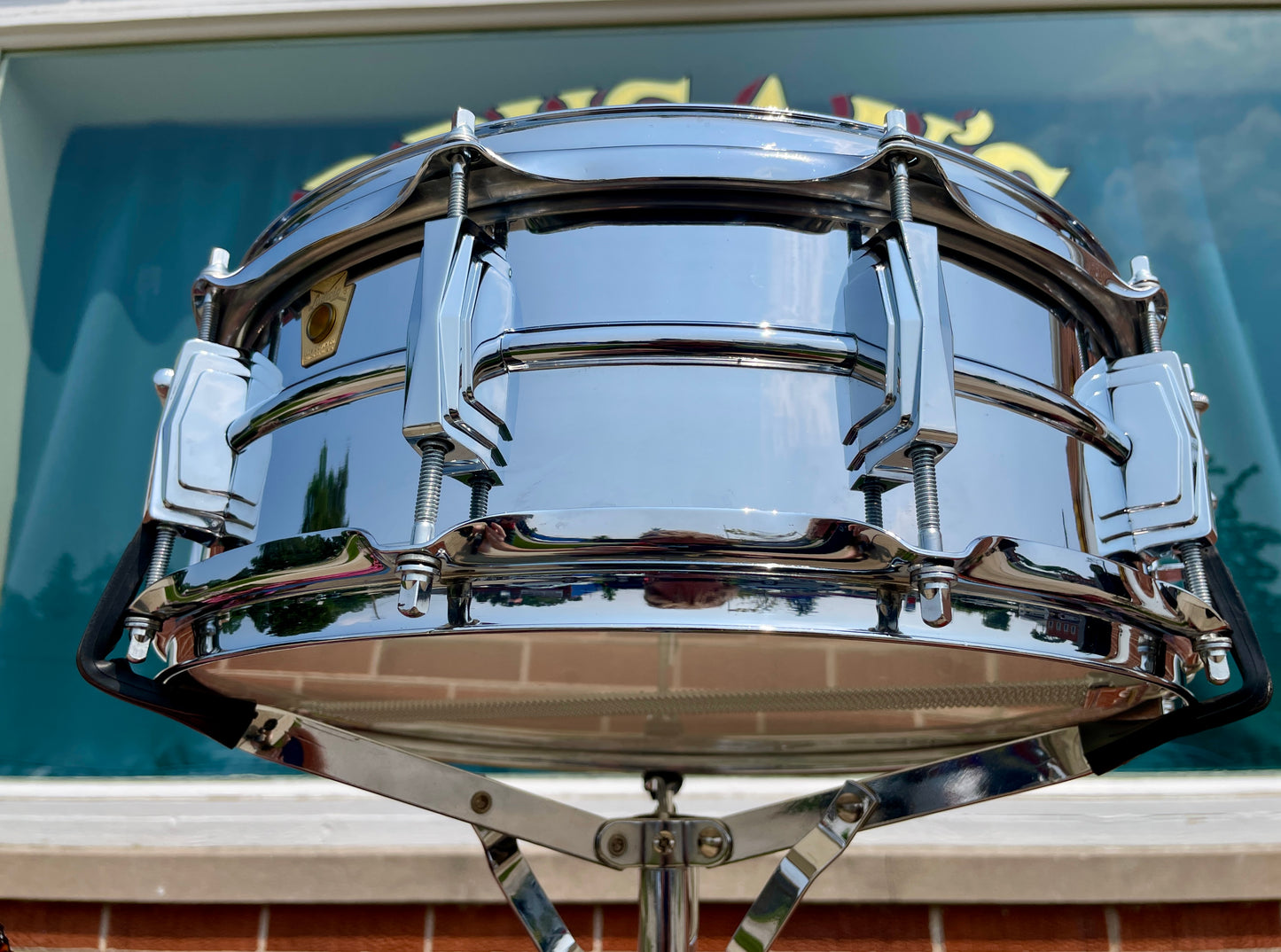 1960s Ludwig 5x14 Supraphonic No. 400 Snare Drum Supra-Phonic *Brass Hoops *