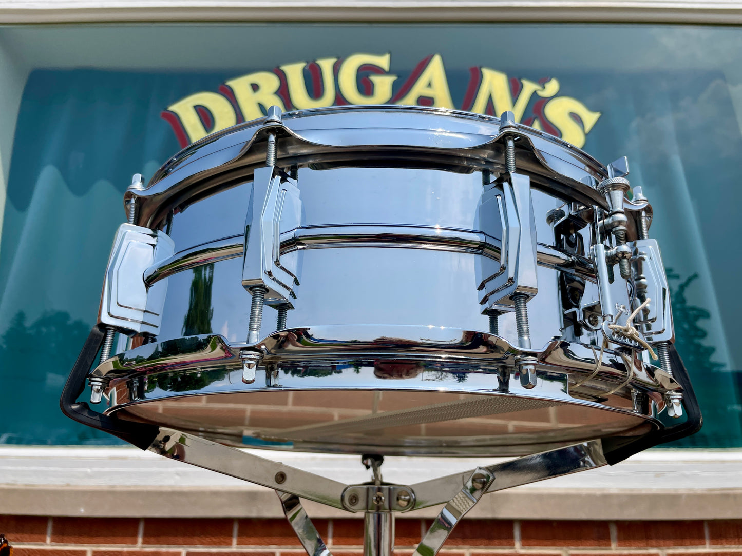 1960s Ludwig 5x14 Supraphonic No. 400 Snare Drum Supra-Phonic *Brass Hoops *