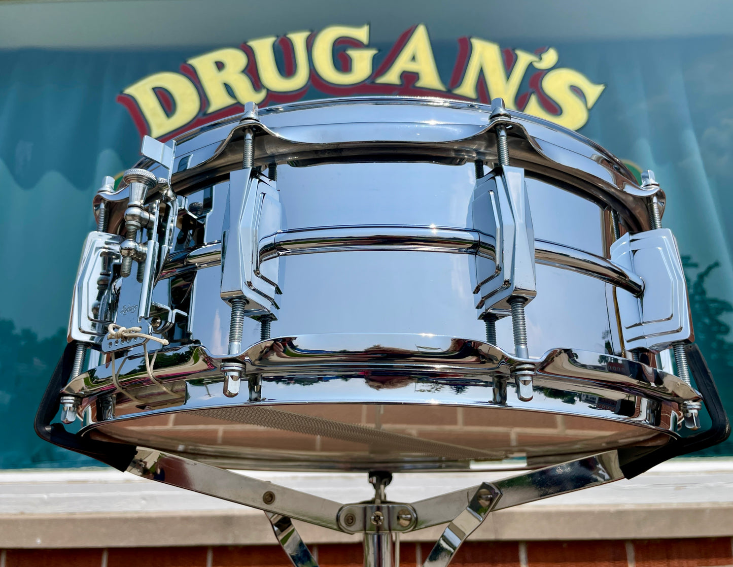 1960s Ludwig 5x14 Supraphonic No. 400 Snare Drum Supra-Phonic *Brass Hoops *