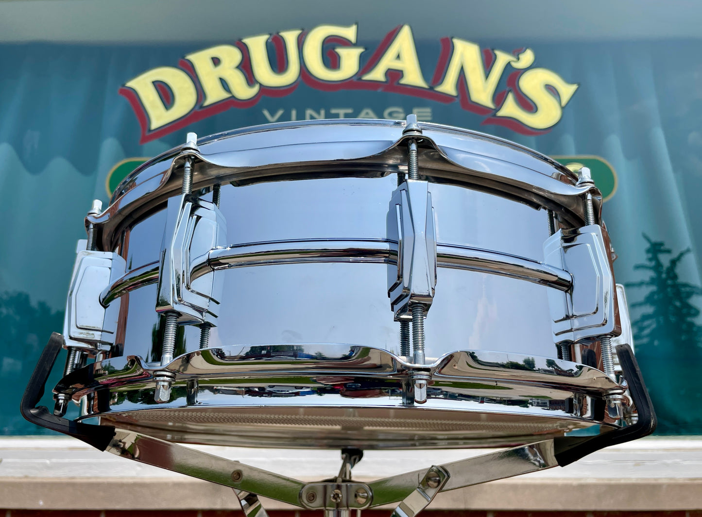 1960s Ludwig 5x14 Supraphonic No. 400 Snare Drum Supra-Phonic *Brass Hoops *