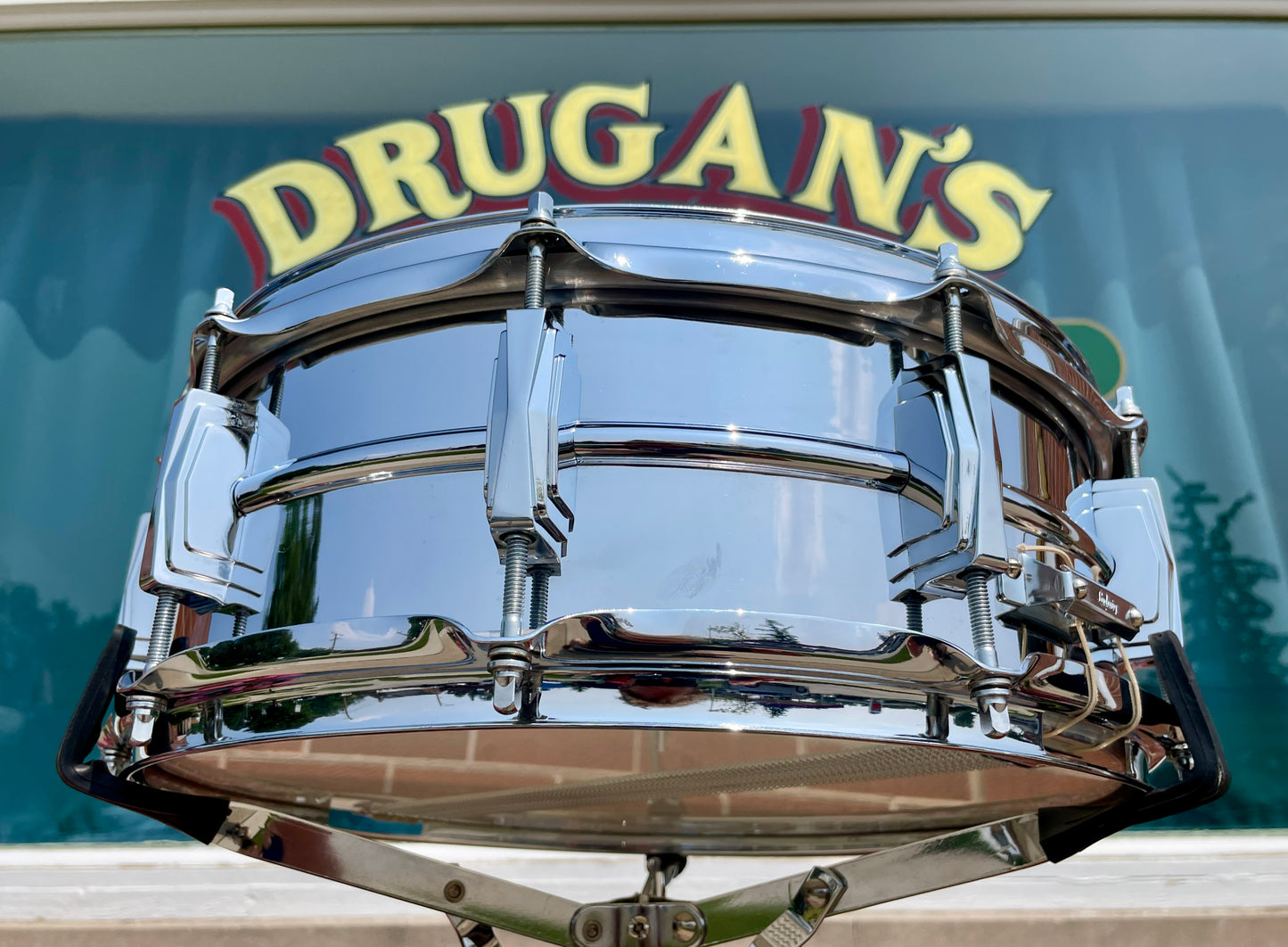 1960s Ludwig 5x14 Supraphonic No. 400 Snare Drum Supra-Phonic *Brass Hoops *