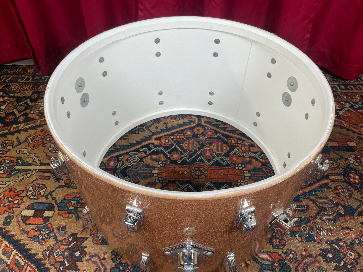 1966 Ludwig Super Classic Drum Set Champagne Sparkle 22/13/16