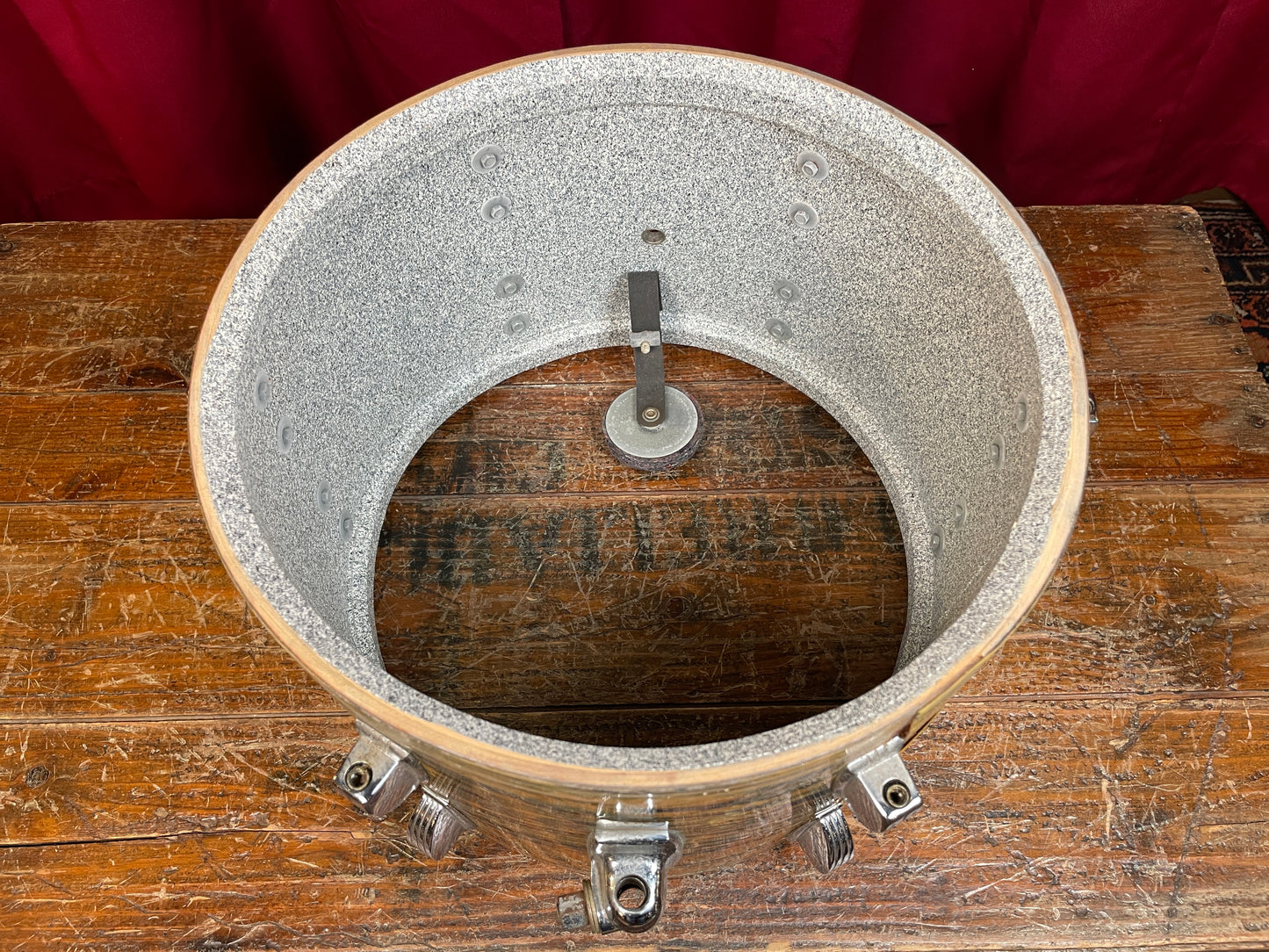 1970s Ludwig Standard 8x12 Tom Drum Lemon Strata