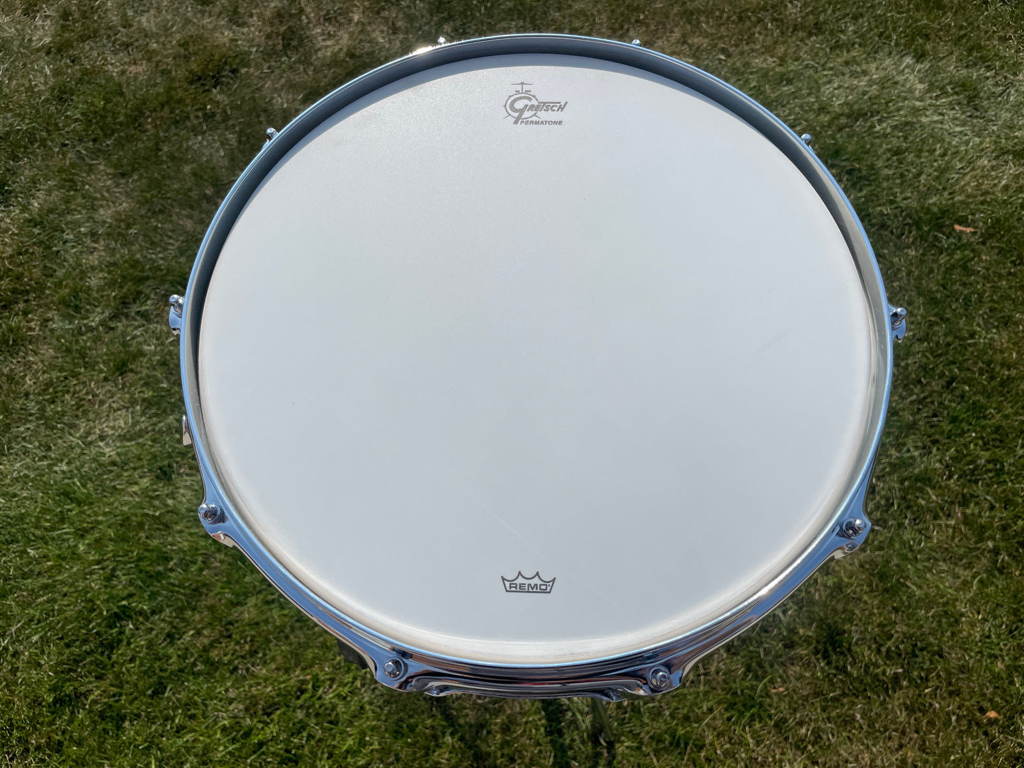 Gretsch Broadkaster 6.5x14 GK-6514 Snare Drum w/ Box White Marine Pearl
