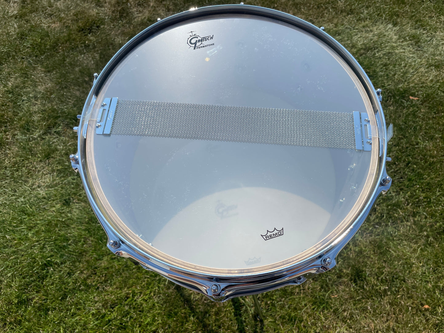 Gretsch Broadkaster 6.5x14 GK-6514 Snare Drum w/ Box White Marine Pearl