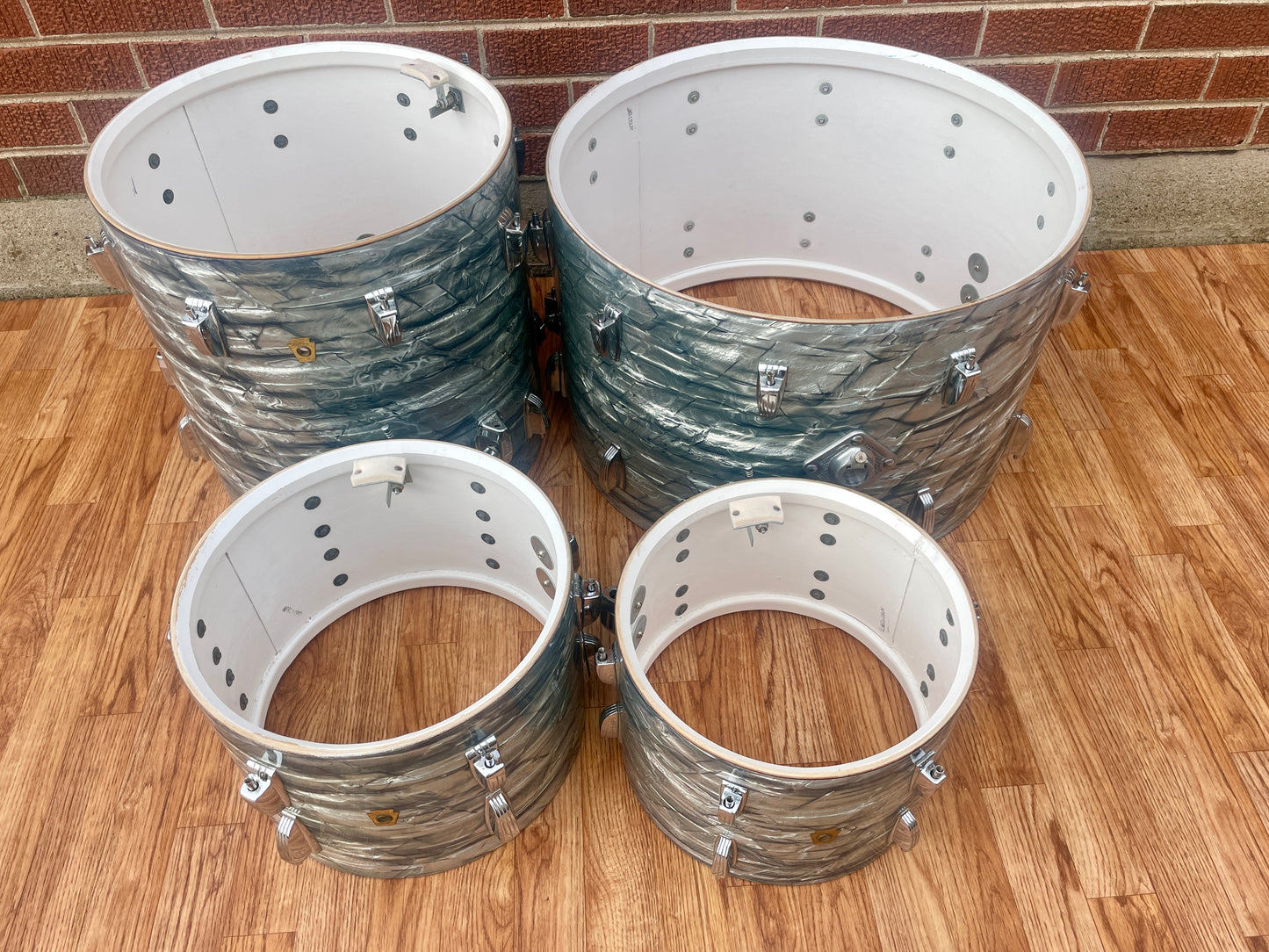 1967 Ludwig Hollywood Outfit Drum Set No. 983P Sky Blue Pearl 22/12/13/16