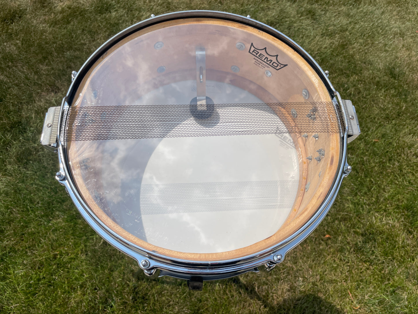 1960-62 Slingerland 5.5x14 Gene Krupa Radio King No. 143 Solid Shell Snare Drum Black Diamond Pearl