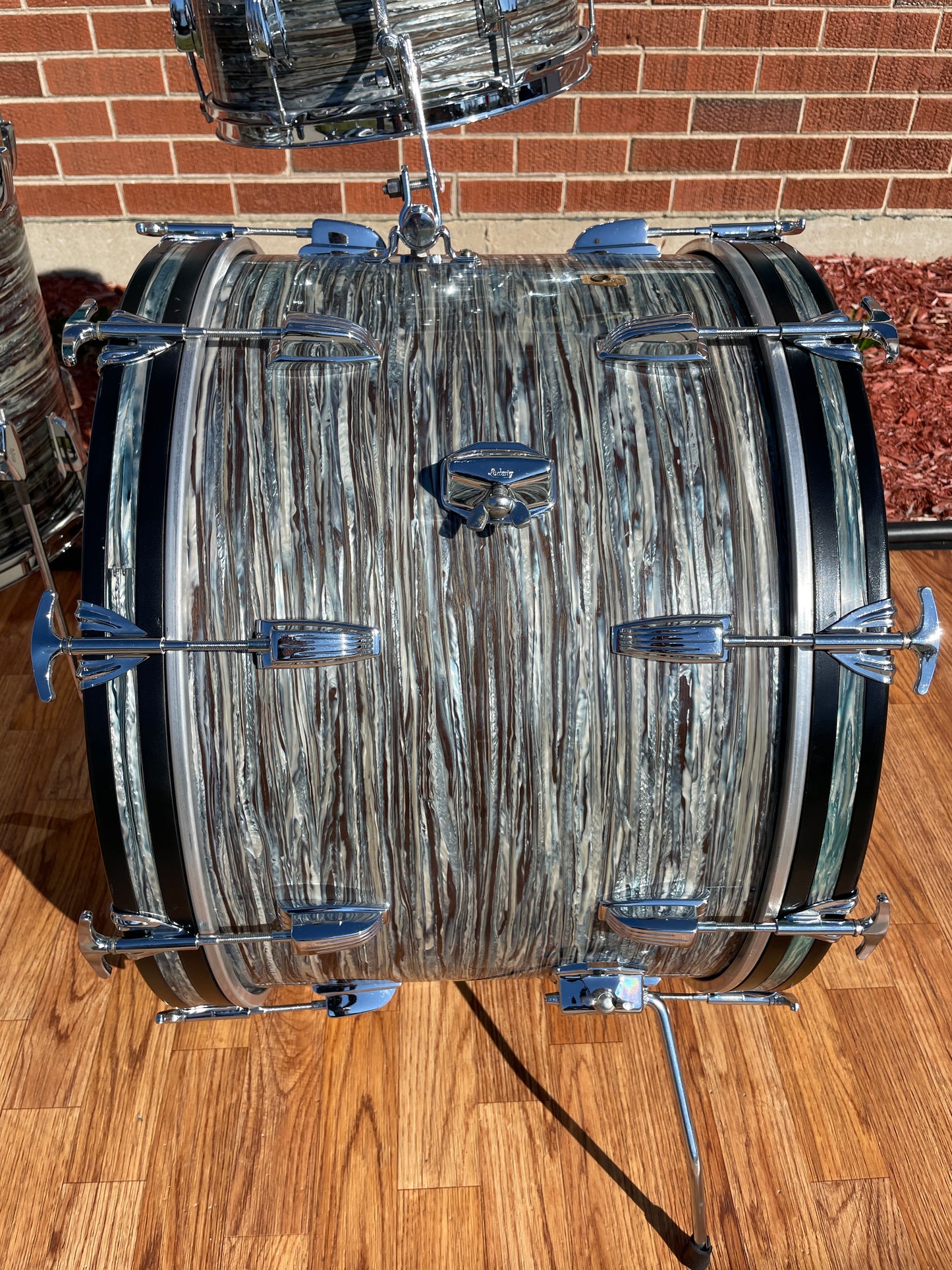 1964 Ludwig Super Classic Drum Set Oyster Blue Pearl 22/13/16 COB