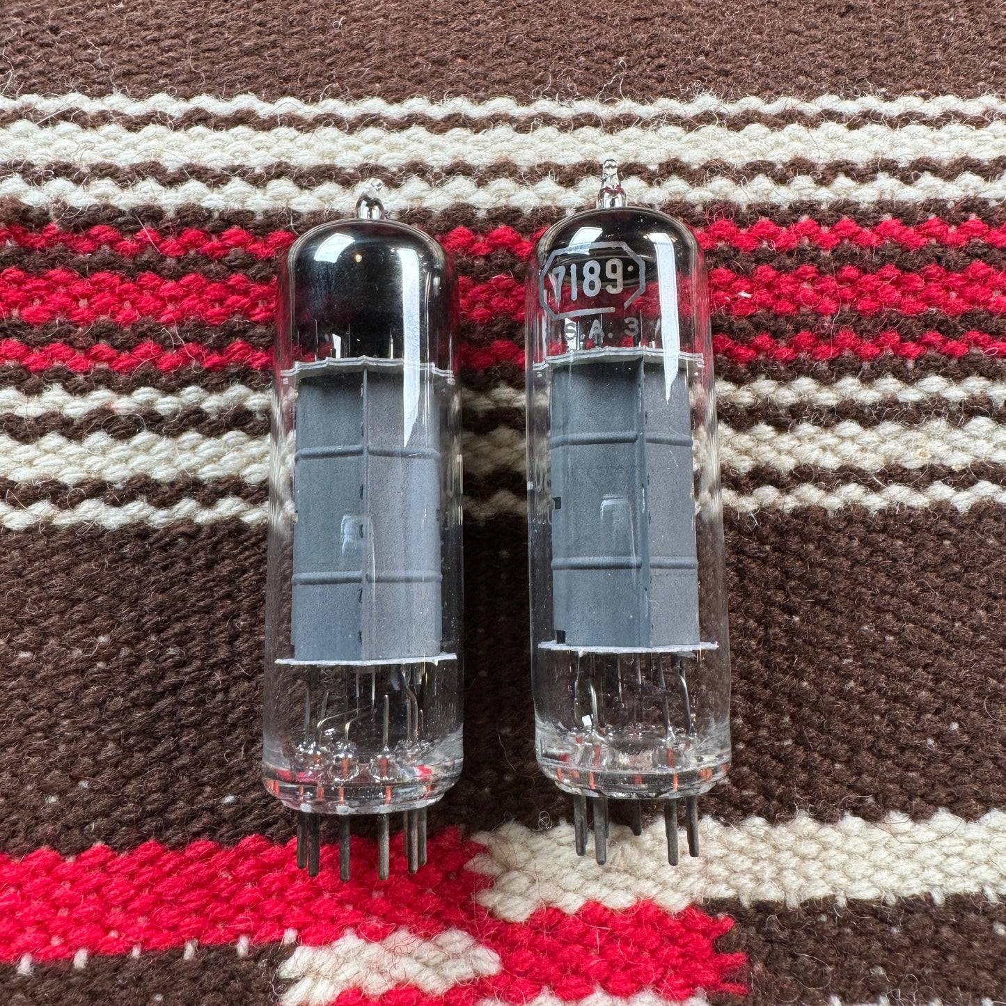 Vintage Tung-Sol 7189 Amplifier Power Tubes Pair Duet EL84/6BQ5 Made In USA #152