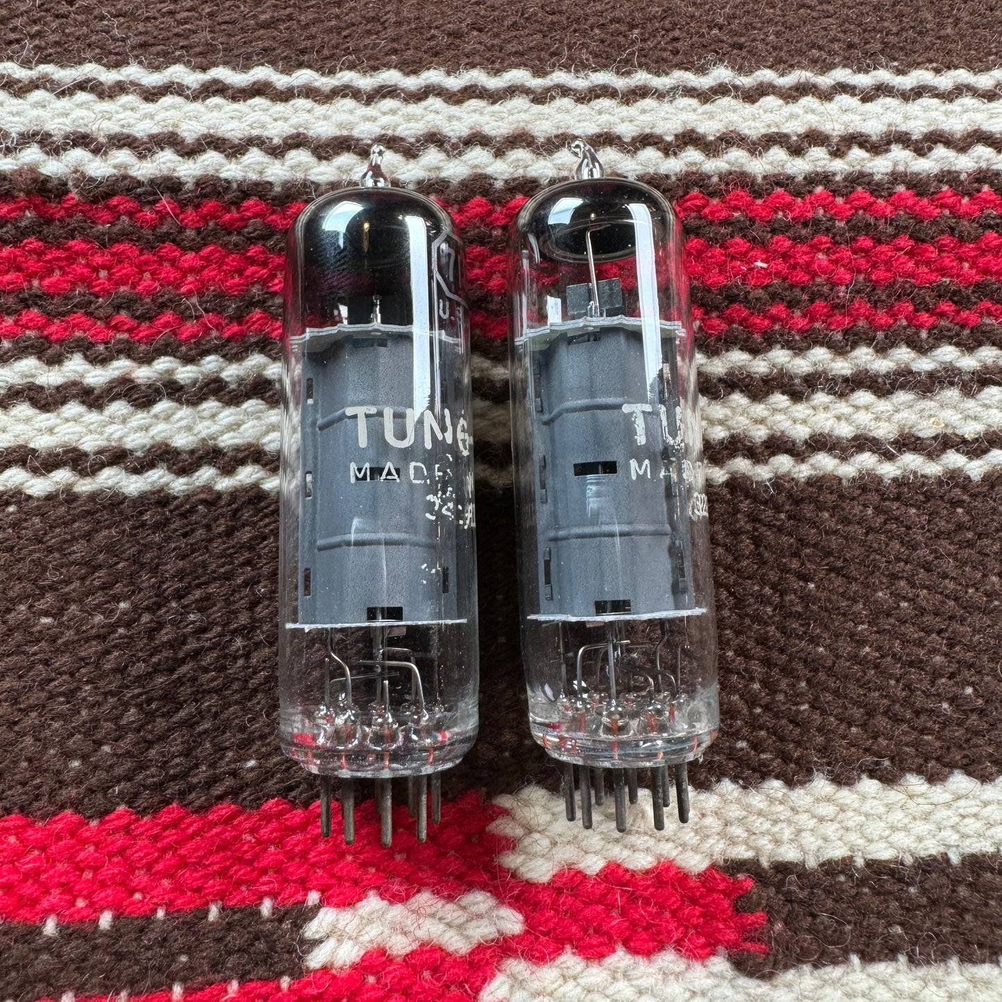 Vintage Tung-Sol 7189 Amplifier Power Tubes Pair Duet EL84/6BQ5 Made In USA #152