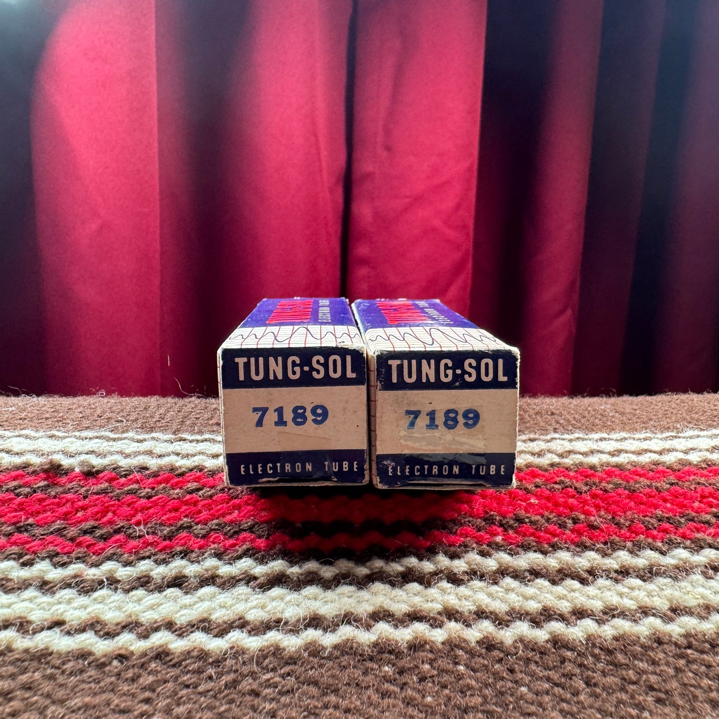Vintage Tung-Sol 7189 Amplifier Power Tubes Pair Duet EL84/6BQ5 Made In USA #152