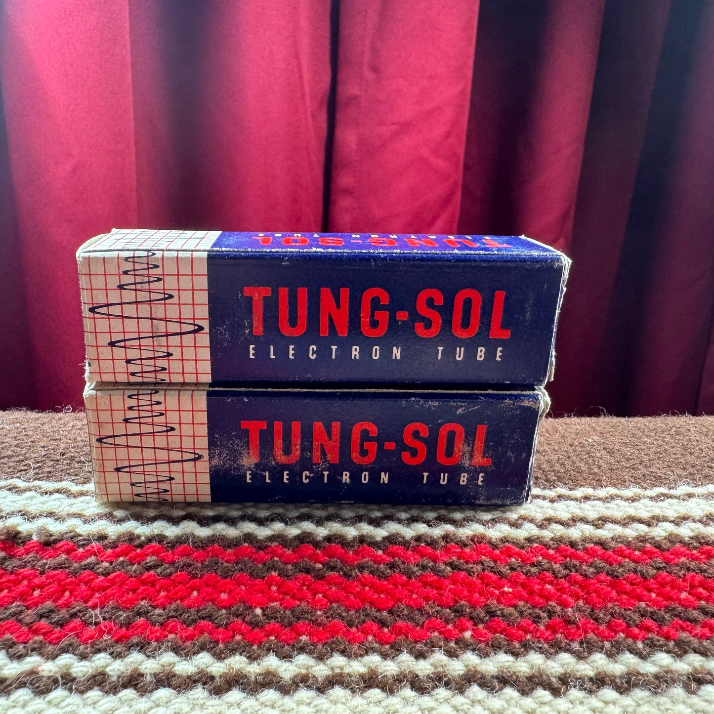 Vintage Tung-Sol 7189 Amplifier Power Tubes Pair Duet EL84/6BQ5 Made In USA #152