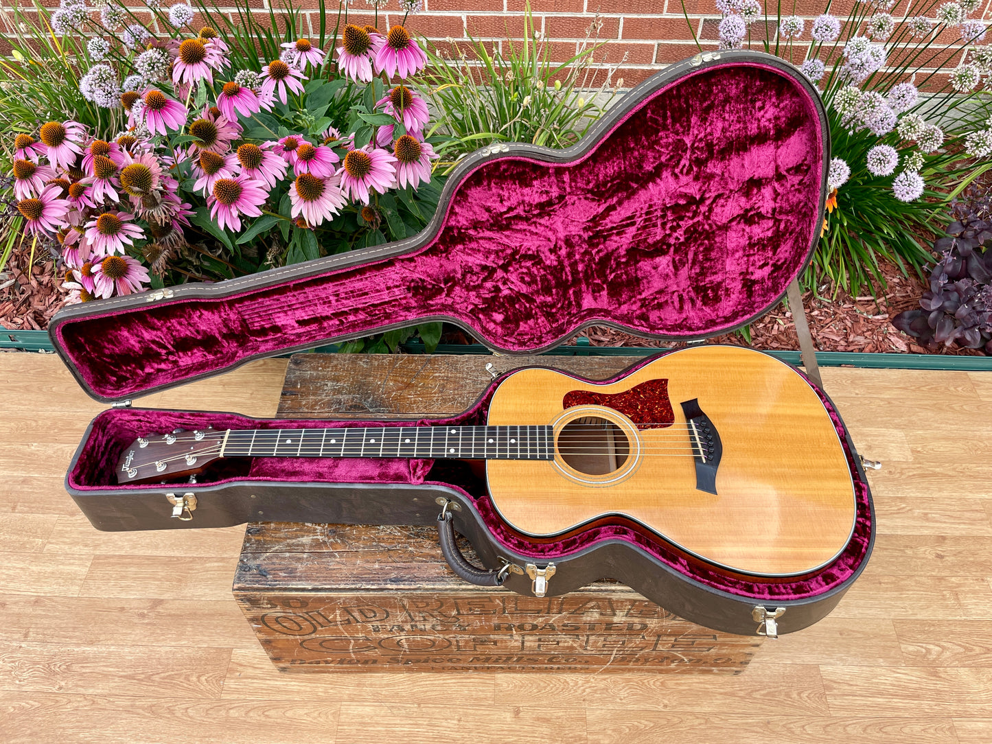 1980s Taylor 512 Grand Concert Acoustic Guitar Natural Lemon Grove Era w/ OHSC