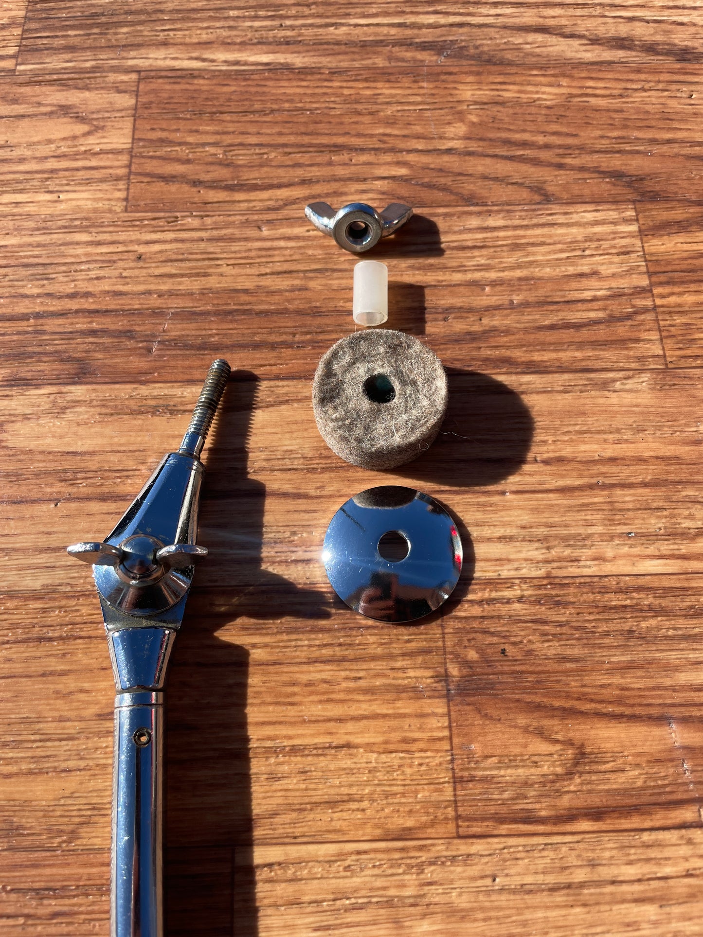 1960s Ludwig No. 1372C Telescoping L-Arm Cymbal Holder Chrome