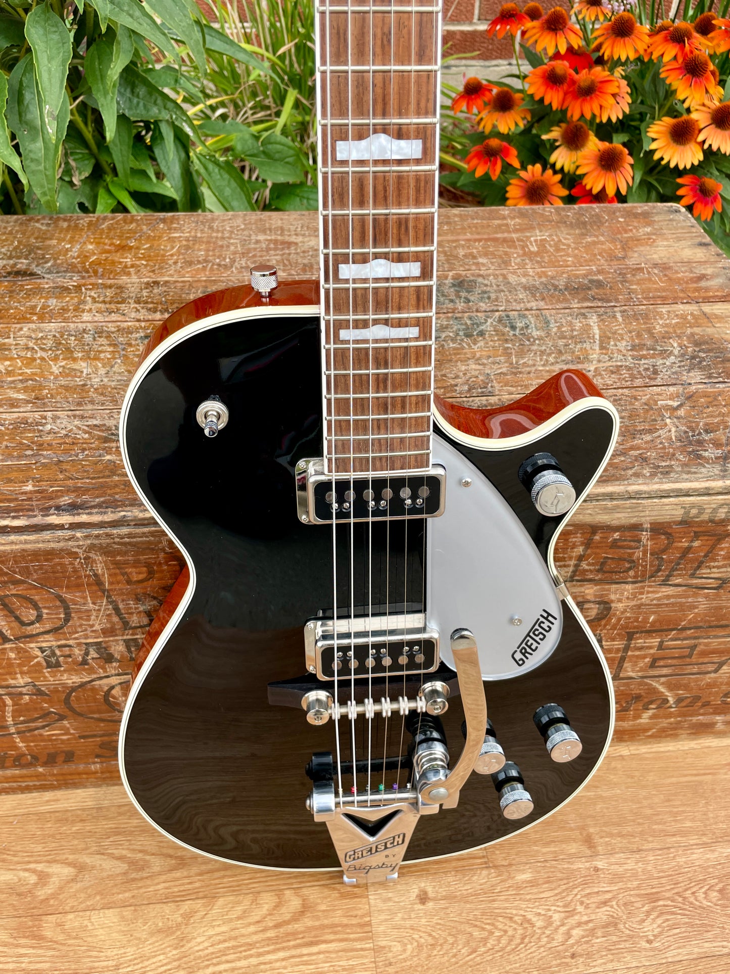 2005 Gretsch G6128T-1957 Duo Jet Bigsby Electric Guitar Black w/ OHSC