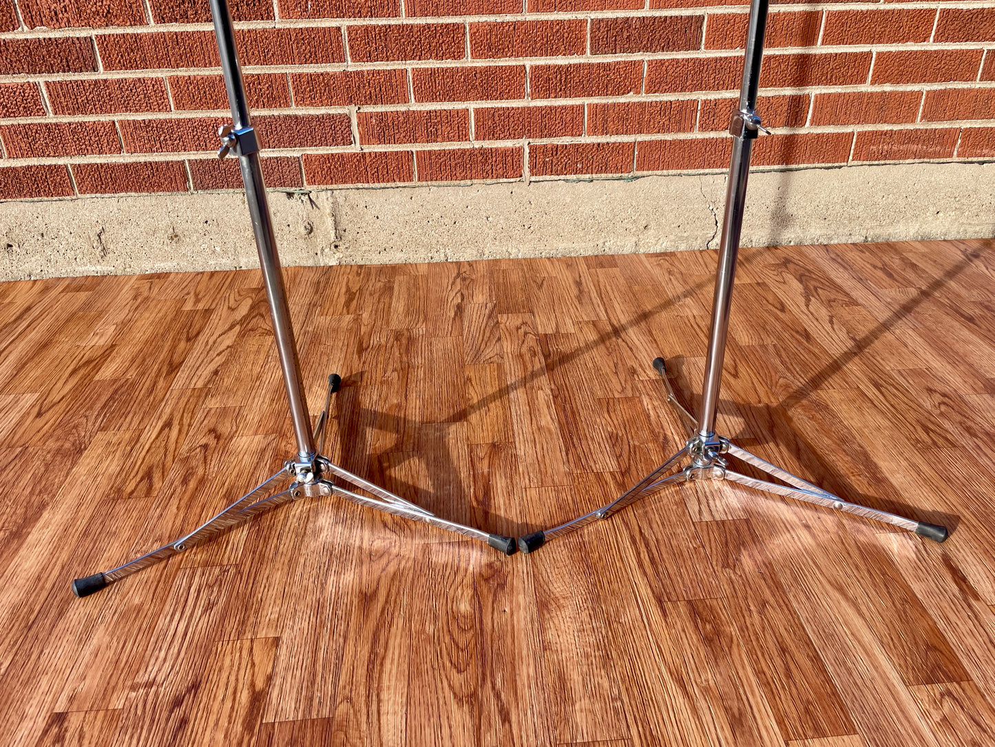 1960s Ludwig No. 1400 Straight Flat Base Cymbal Stand Pair (2 pcs)