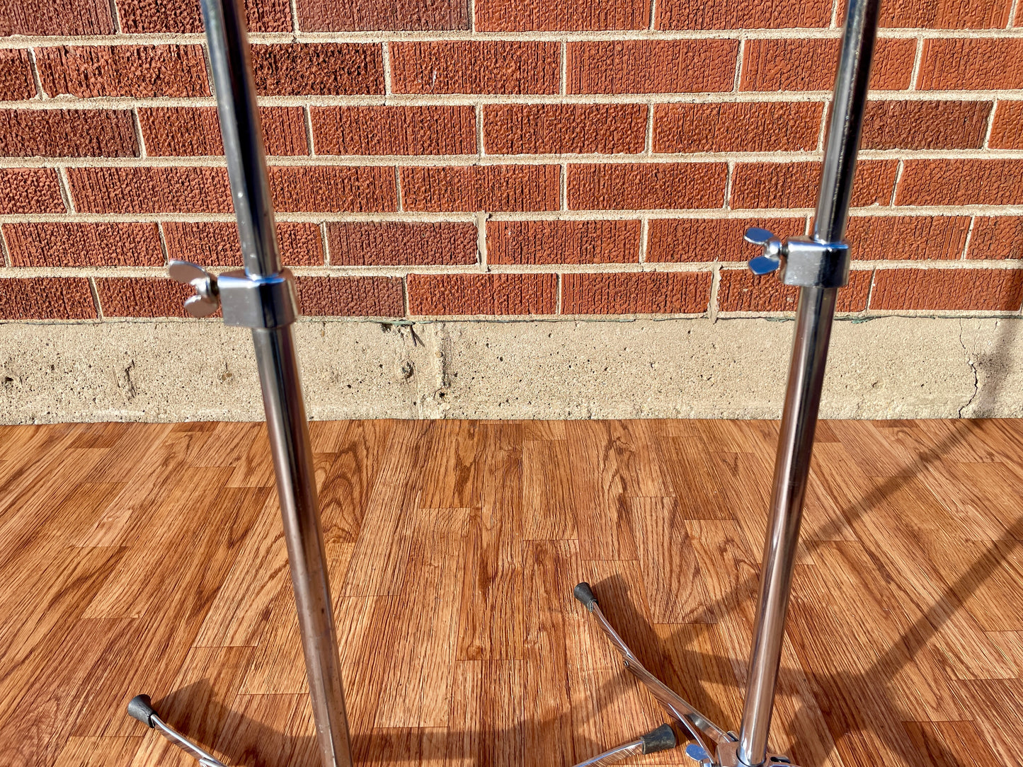 1960s Ludwig No. 1400 Straight Flat Base Cymbal Stand Pair (2 pcs)