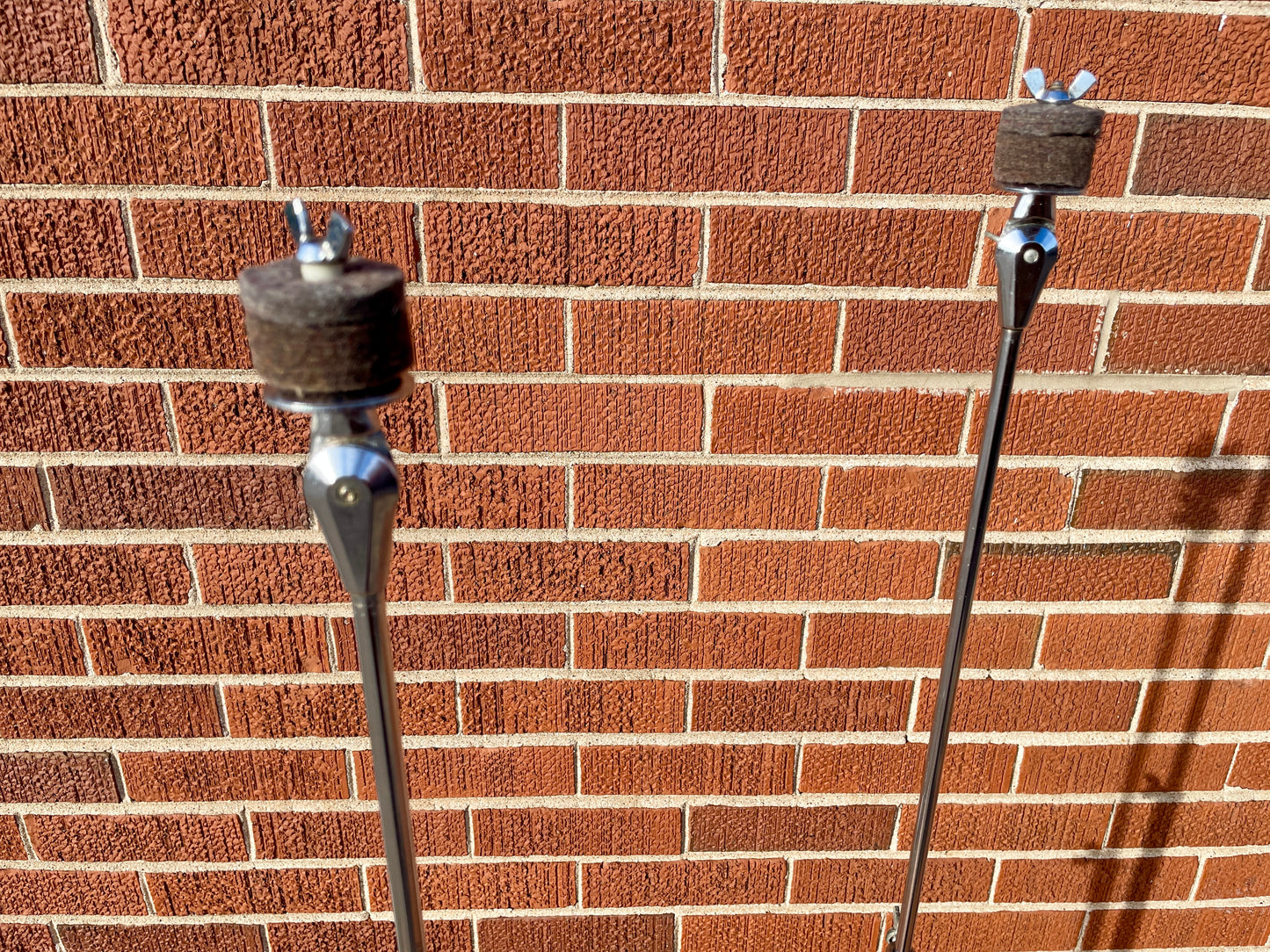 1960s Ludwig No. 1400 Straight Flat Base Cymbal Stand Pair (2 pcs)
