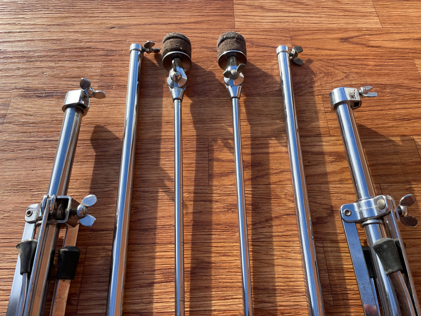 1960s Ludwig No. 1400 Straight Flat Base Cymbal Stand Pair (2 pcs)