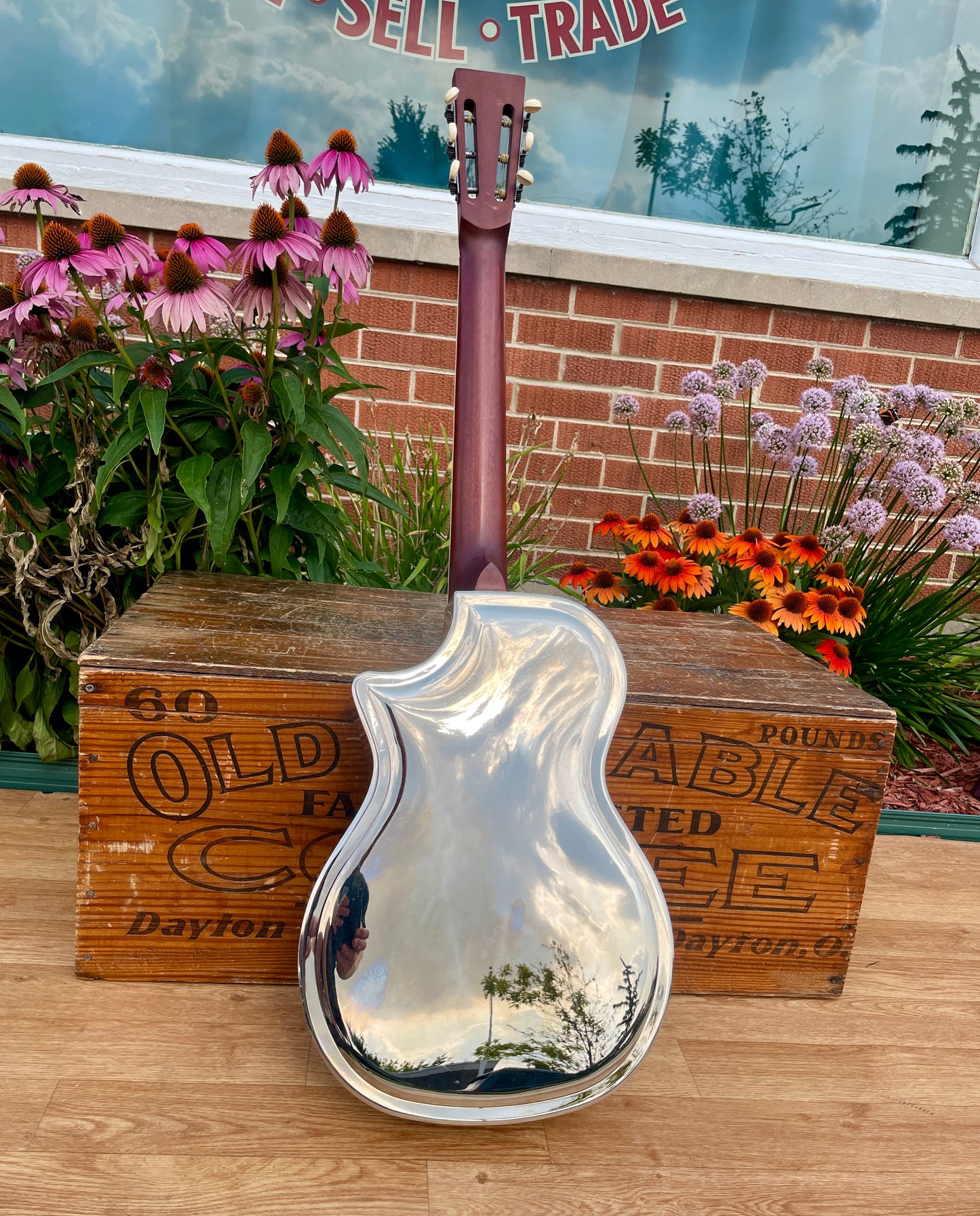 Republic Highway 61 Standard Resonator Guitar Polished Nickel 7100