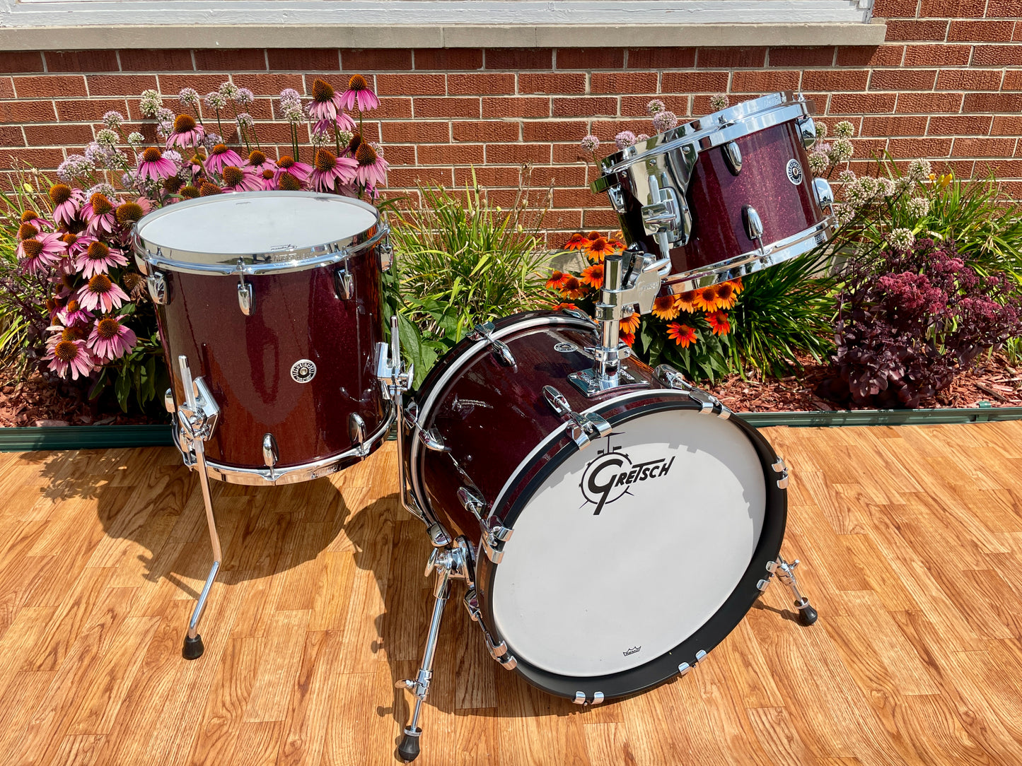 Gretsch Brooklyn Bop Drum Set Burgundy Sparkle 18/12/14