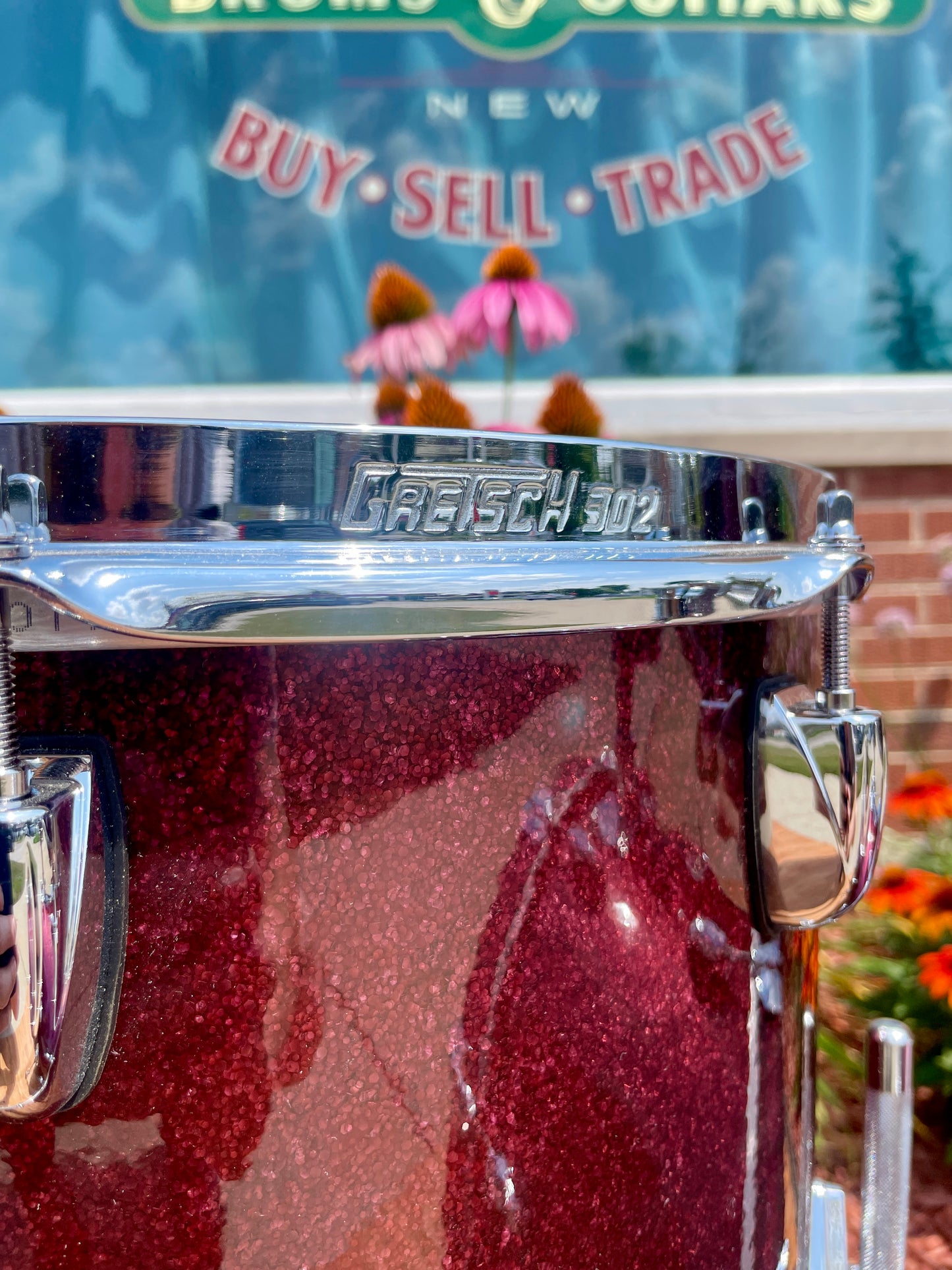 Gretsch Brooklyn Bop Drum Set Burgundy Sparkle 18/12/14
