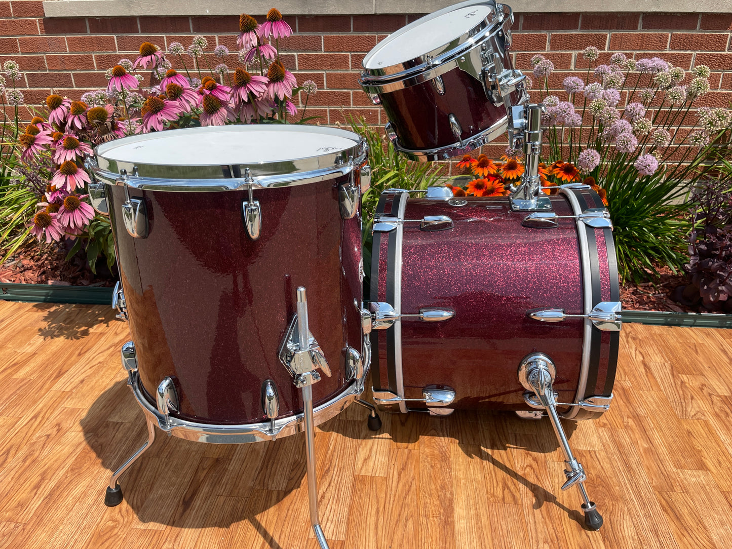 Gretsch Brooklyn Bop Drum Set Burgundy Sparkle 18/12/14