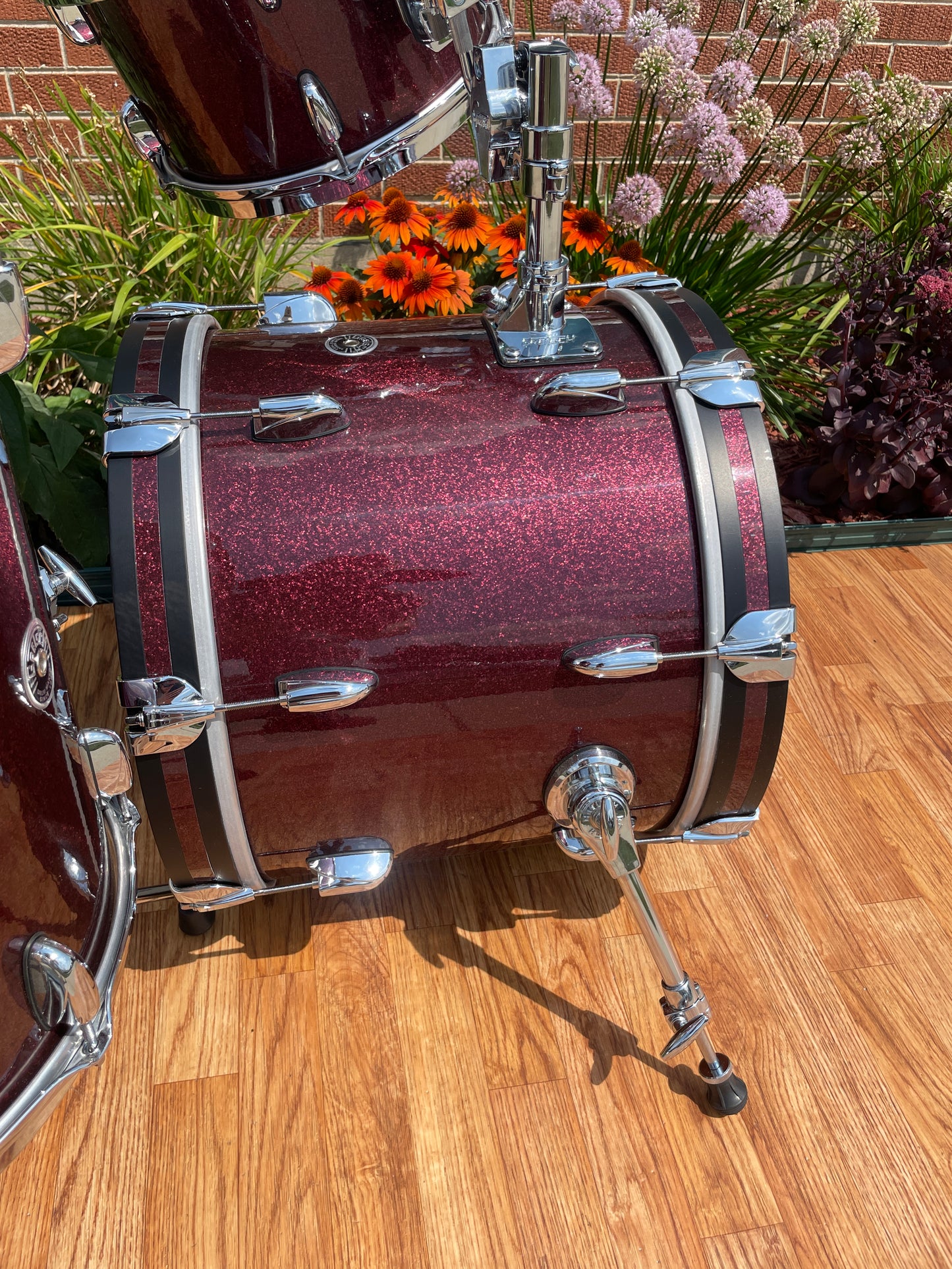 Gretsch Brooklyn Bop Drum Set Burgundy Sparkle 18/12/14