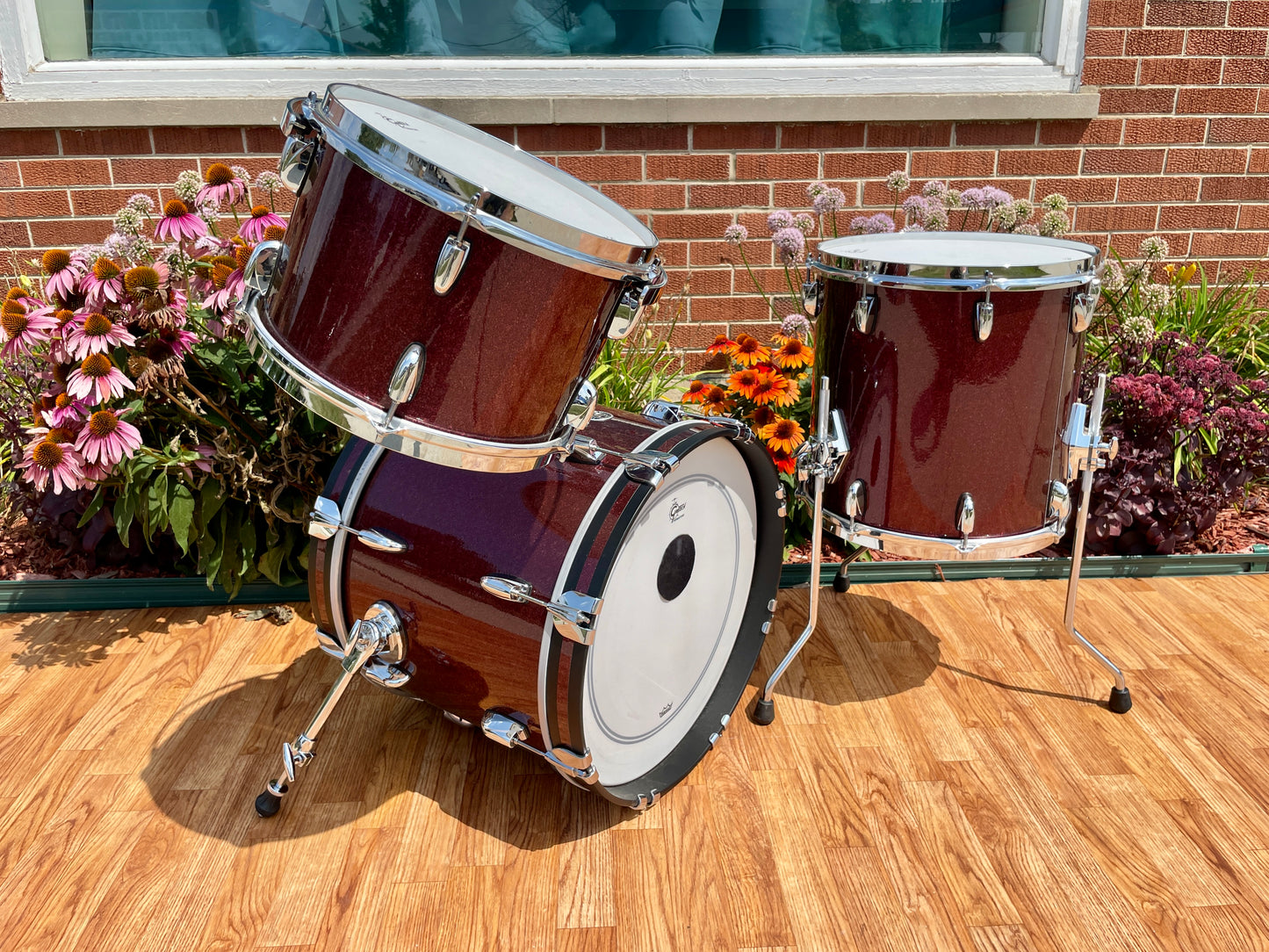 Gretsch Brooklyn Bop Drum Set Burgundy Sparkle 18/12/14