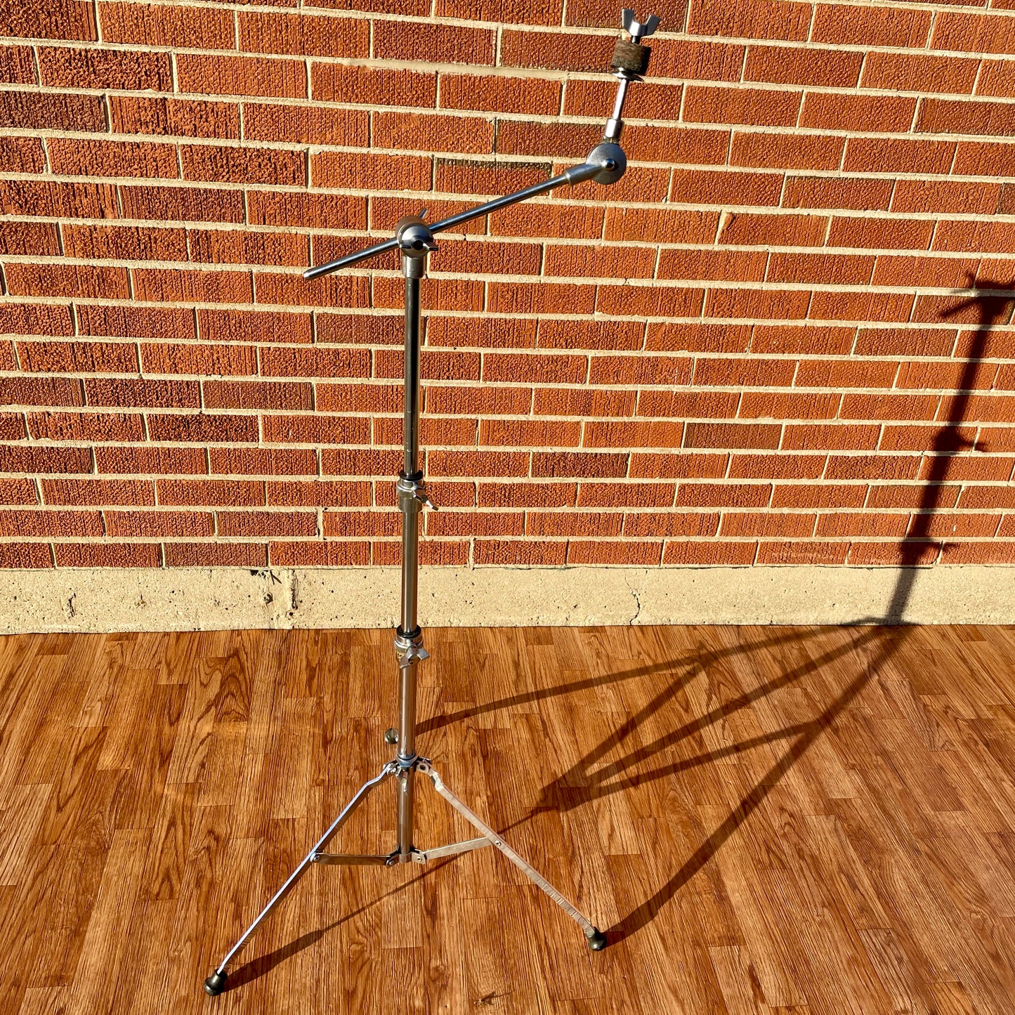 1970s Yamaha CS-702 Single Braced Boom Cymbal Stand Gold Label MIJ