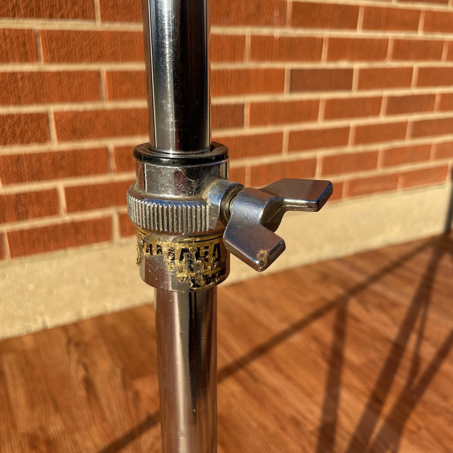 1970s Yamaha CS-702 Single Braced Boom Cymbal Stand Gold Label MIJ